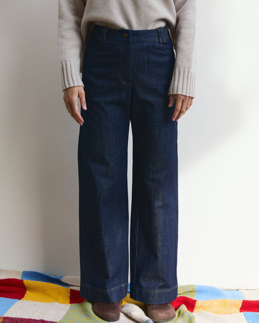 Pantalone jeans Mainà in denim Blu scuro