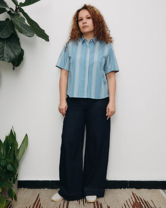 Pantalone jeans Mainà in denim Blu scuro, peso medio