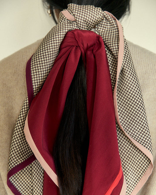 Foulard Niù in seta vintage Amarena