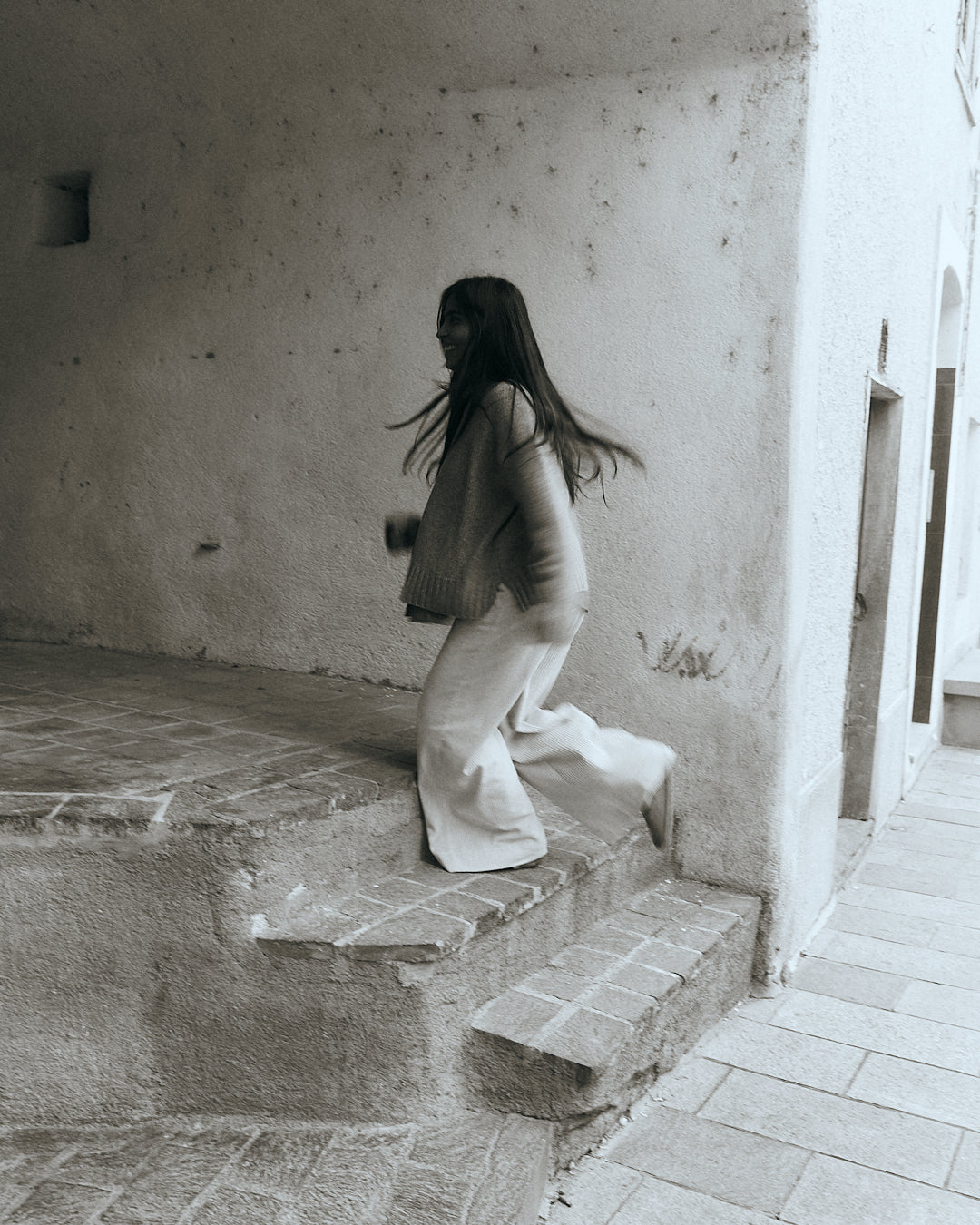 Pantalone velluto Mainà in Sabbia chiaro