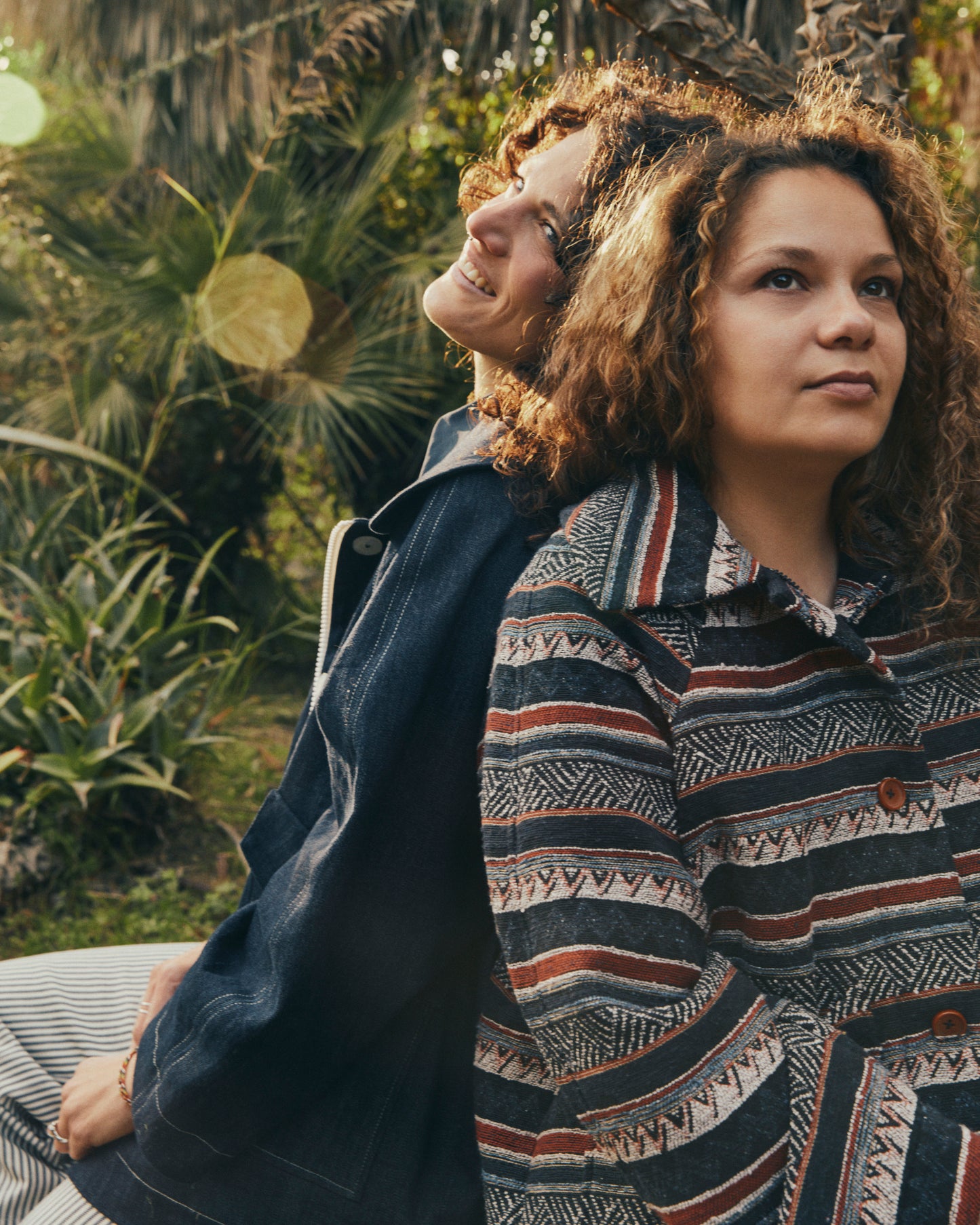 Gaia jacket lined in herringbone wool