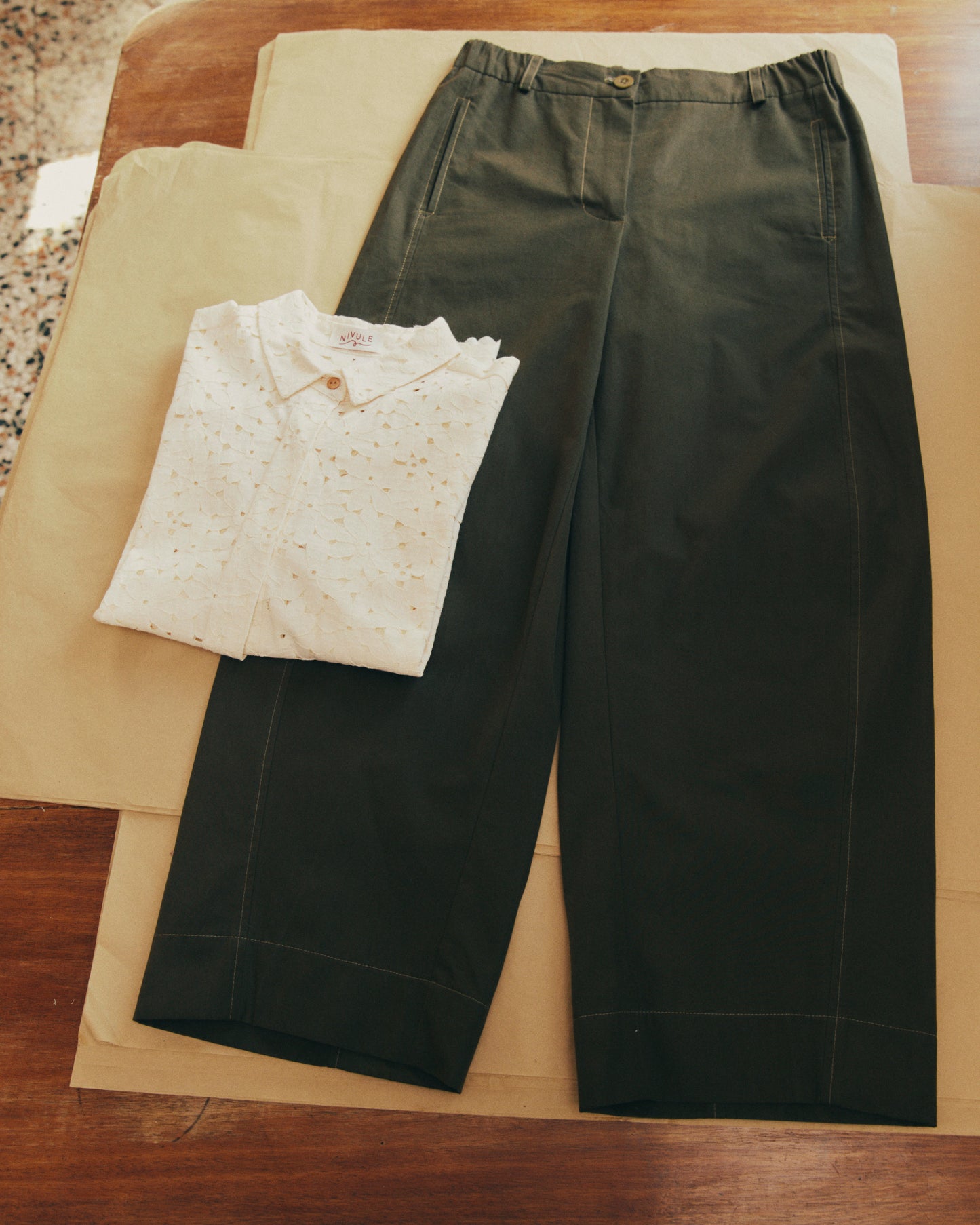 Mainà denim trousers in dark blue