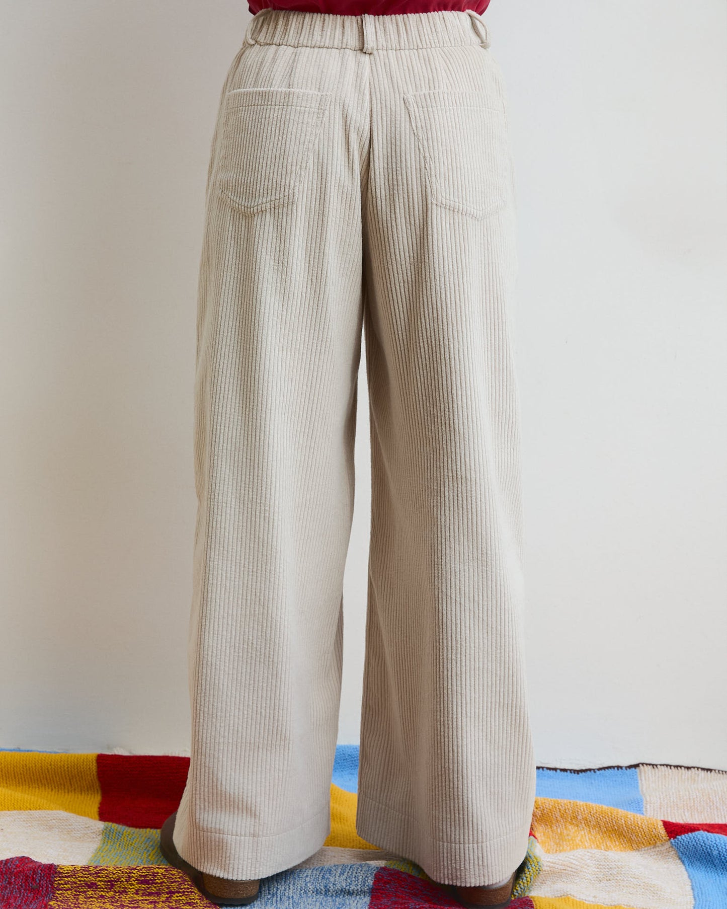 Pantalone velluto Mainà in Sabbia chiaro