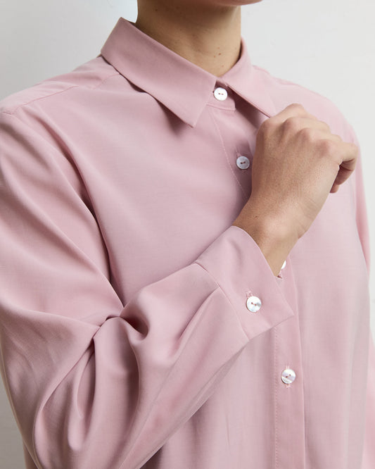 Camicia Aiga in viscosa Rosa conchiglia