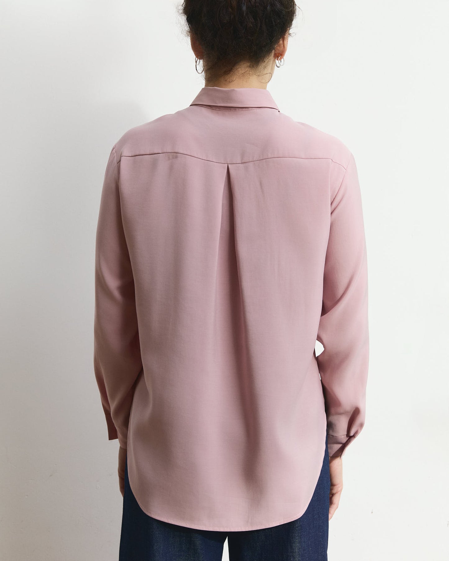 Camicia Aiga in viscosa Rosa conchiglia