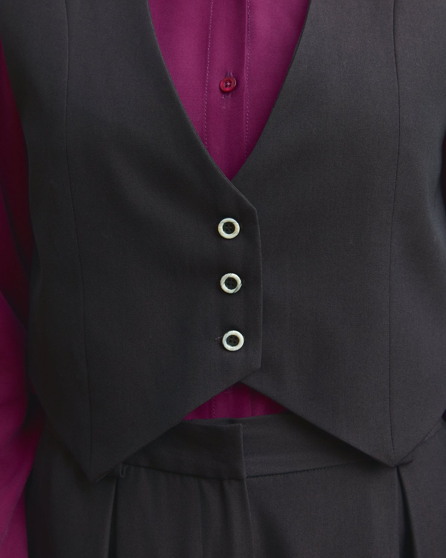 Gilet Pecìn in lana Cacao