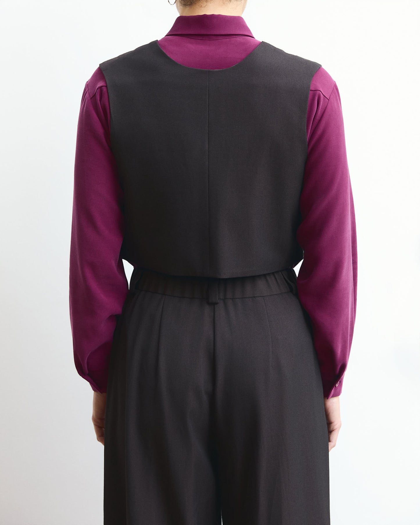 Gilet Pecìn in lana Cacao