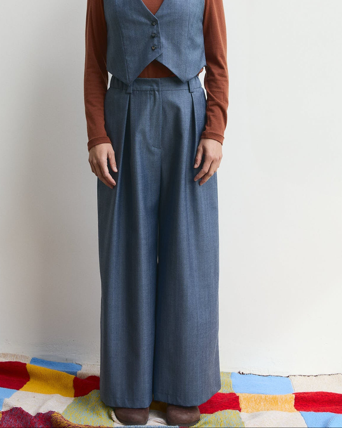 Pantalone palazzo Cianìn in Grigio Nuvola