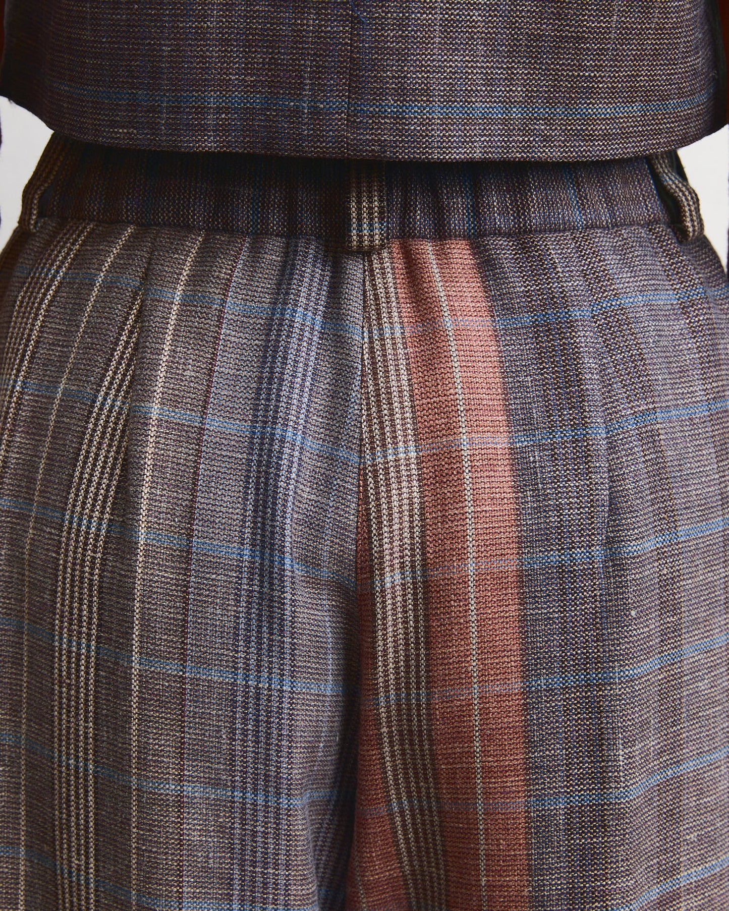 Edizione speciale- Pantalone Cianìn Cianìn in lana e seta fantasia