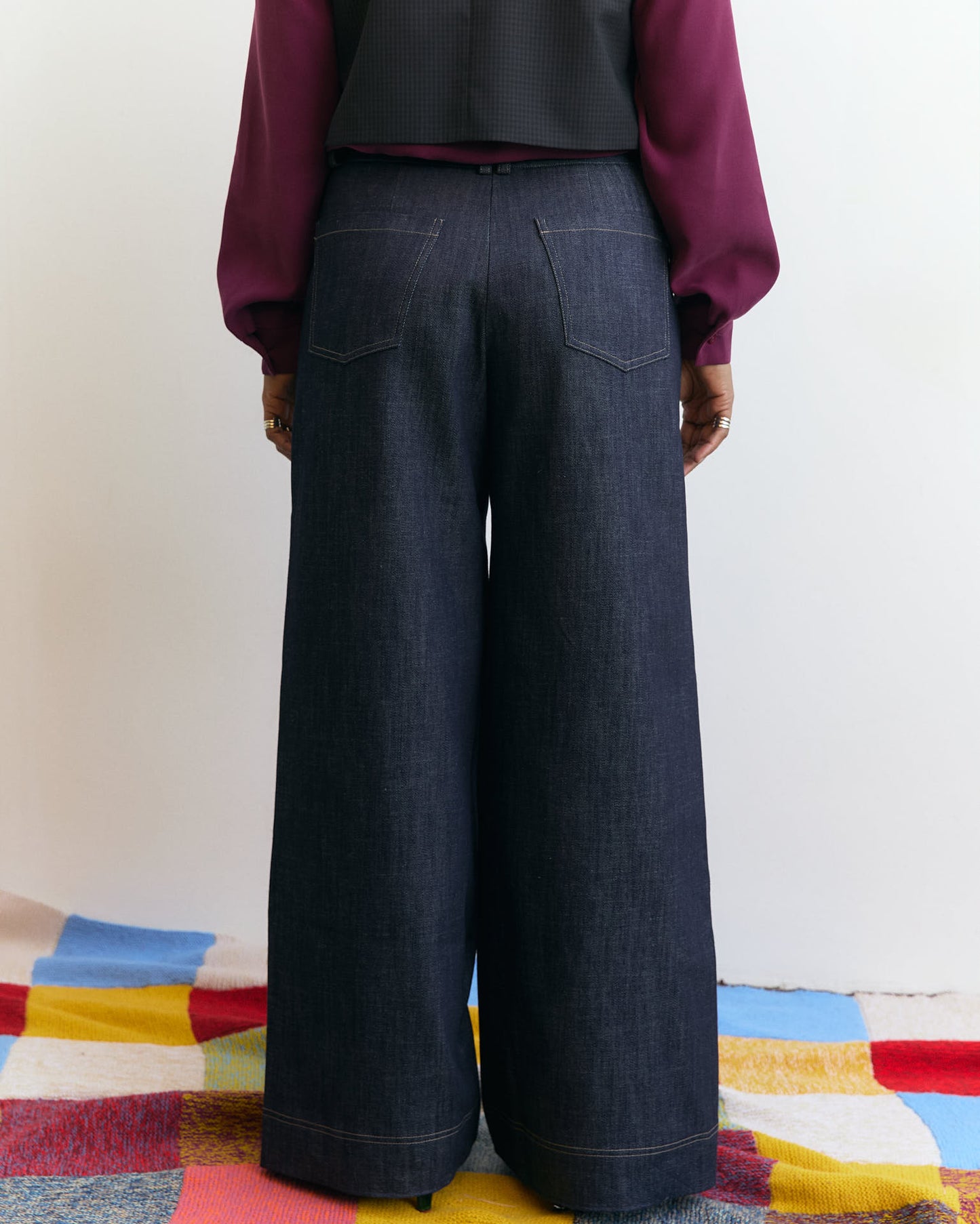 Pantalone jeans Mainà in denim Blu scuro