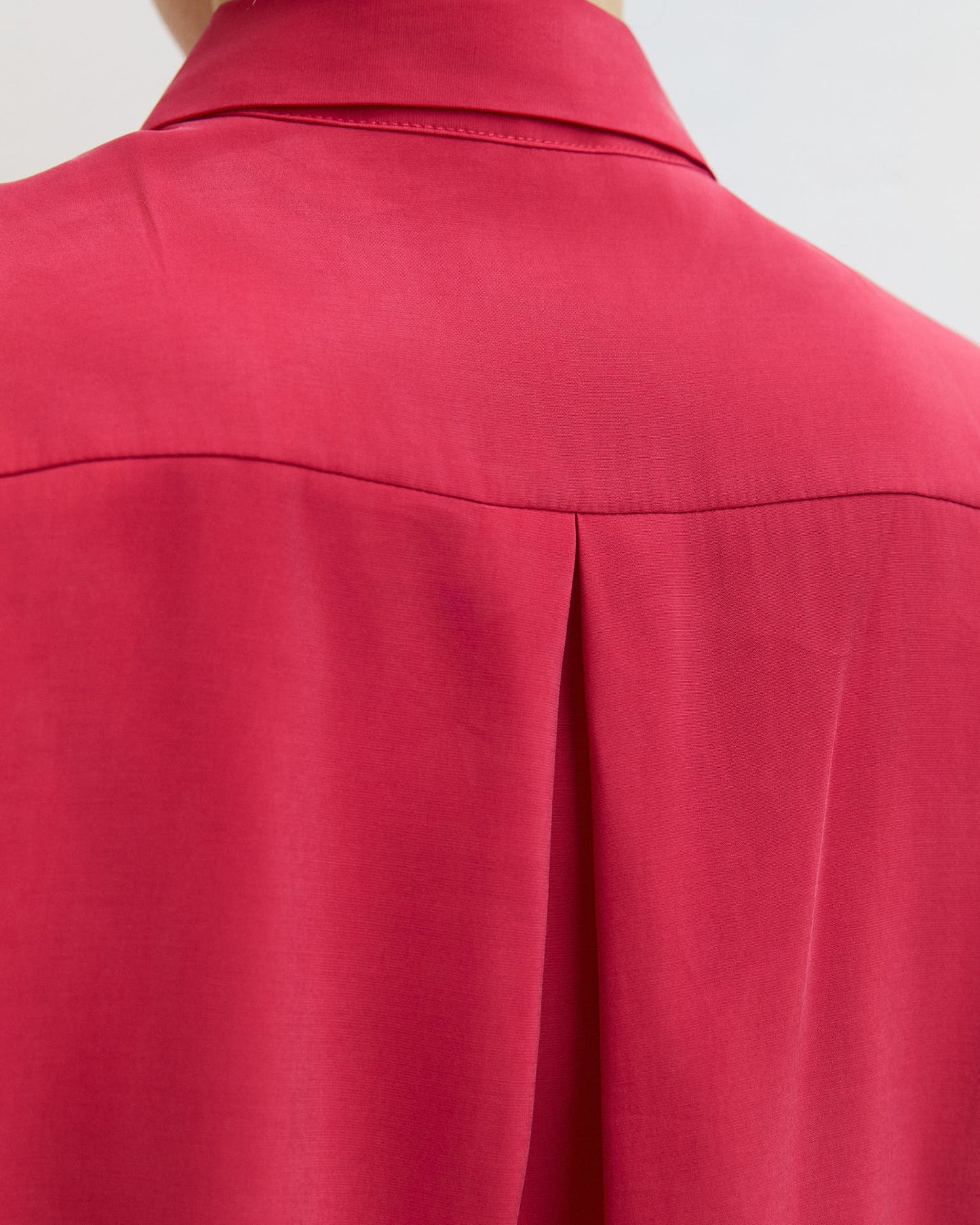 Camicia Aiga in viscosa Rosso corallo