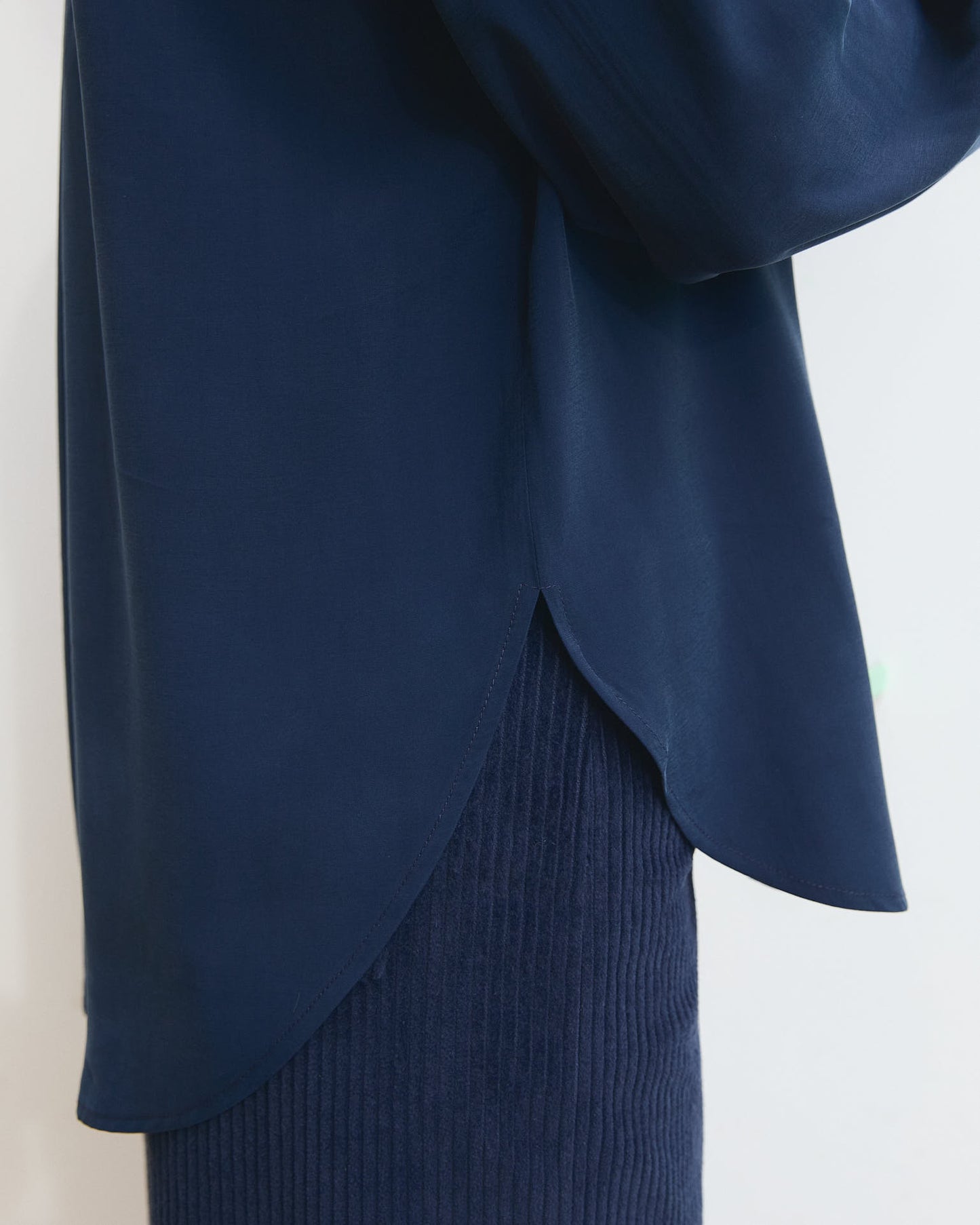 Camicia Aiga in viscosa Blu notte