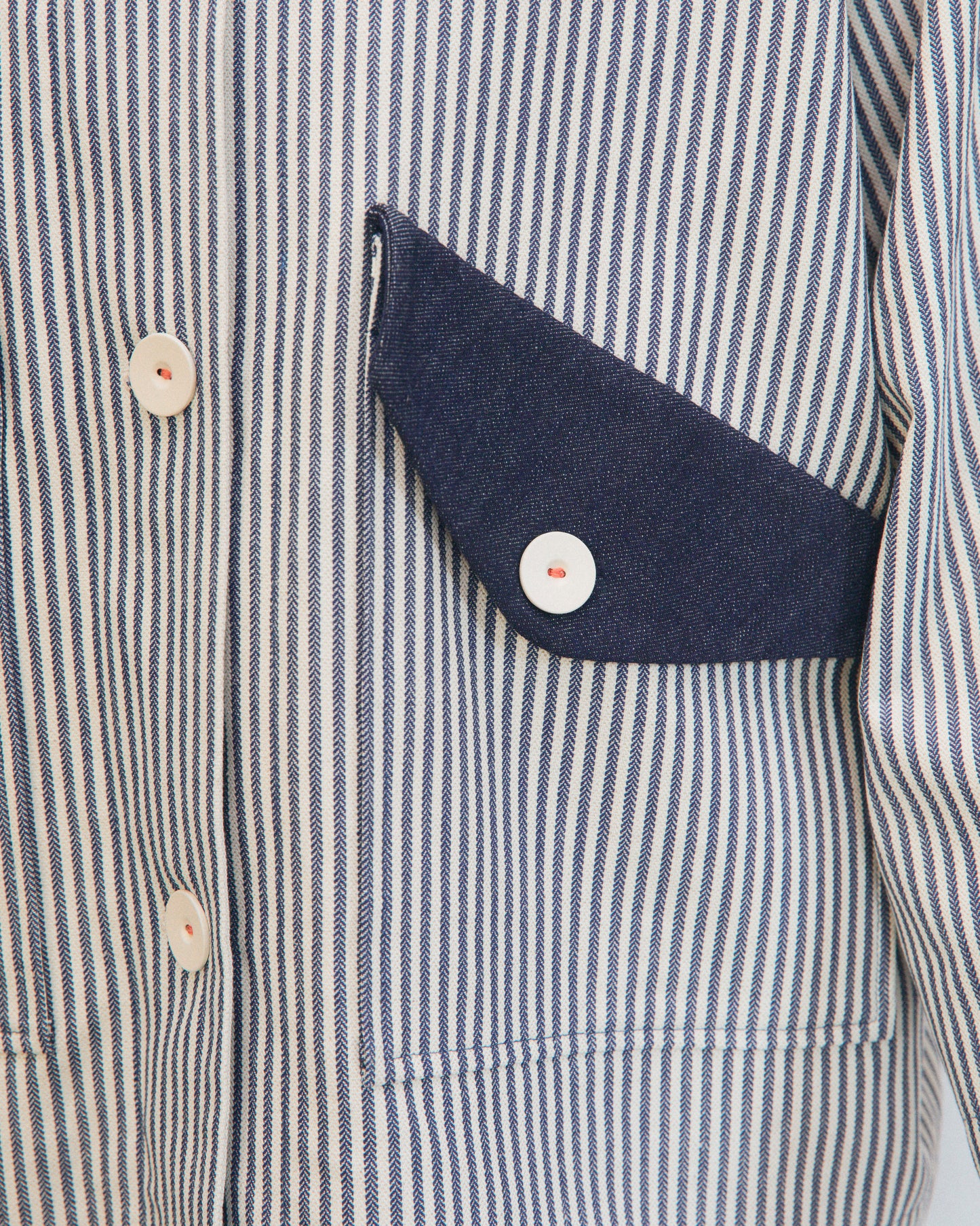 Gaia jacket lined in herringbone wool