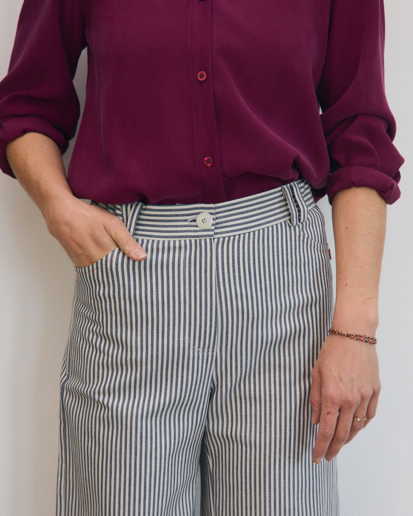 Mainà denim trousers in dark blue