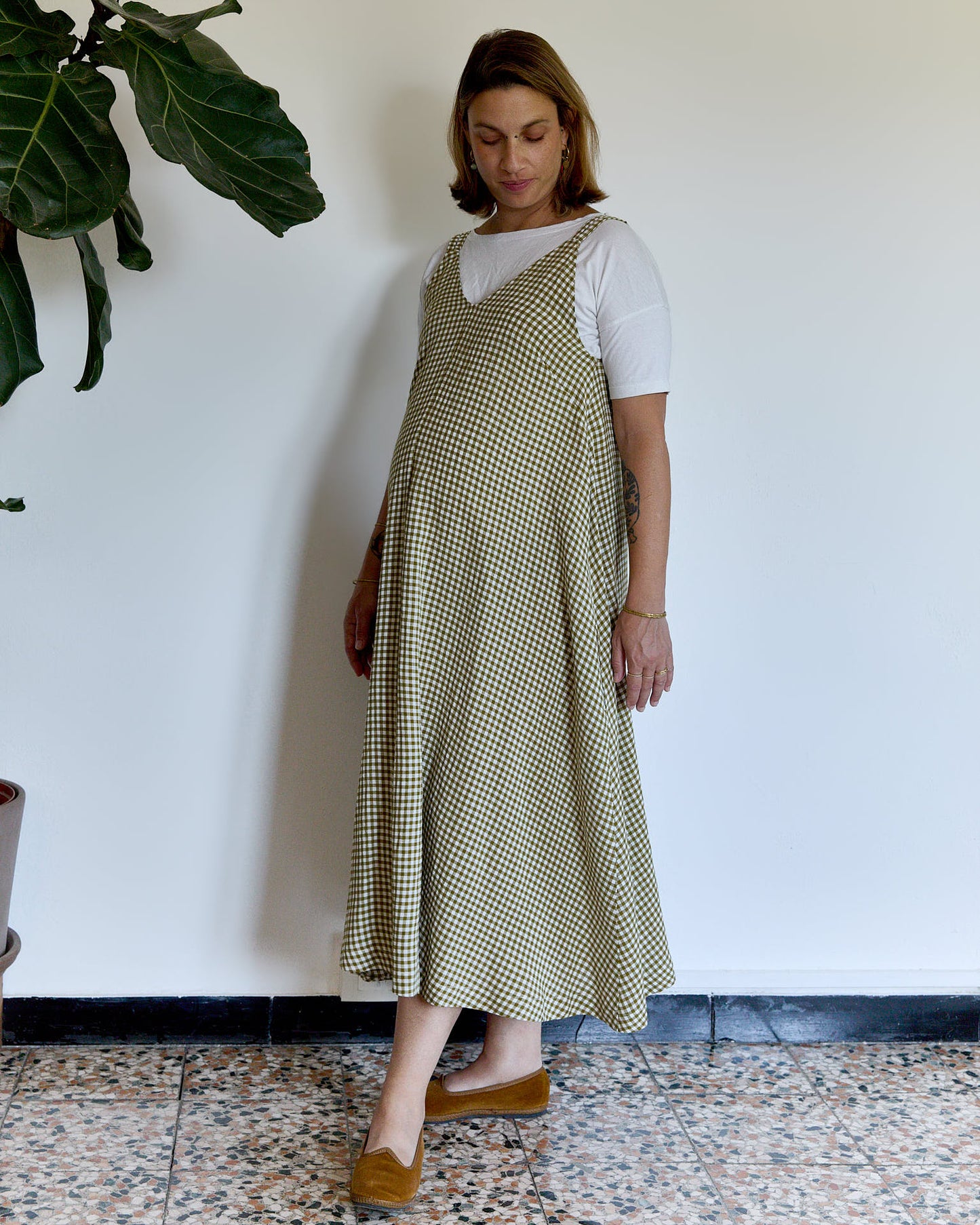 Abito Pan & Pumata | Double face in in cotone vichy