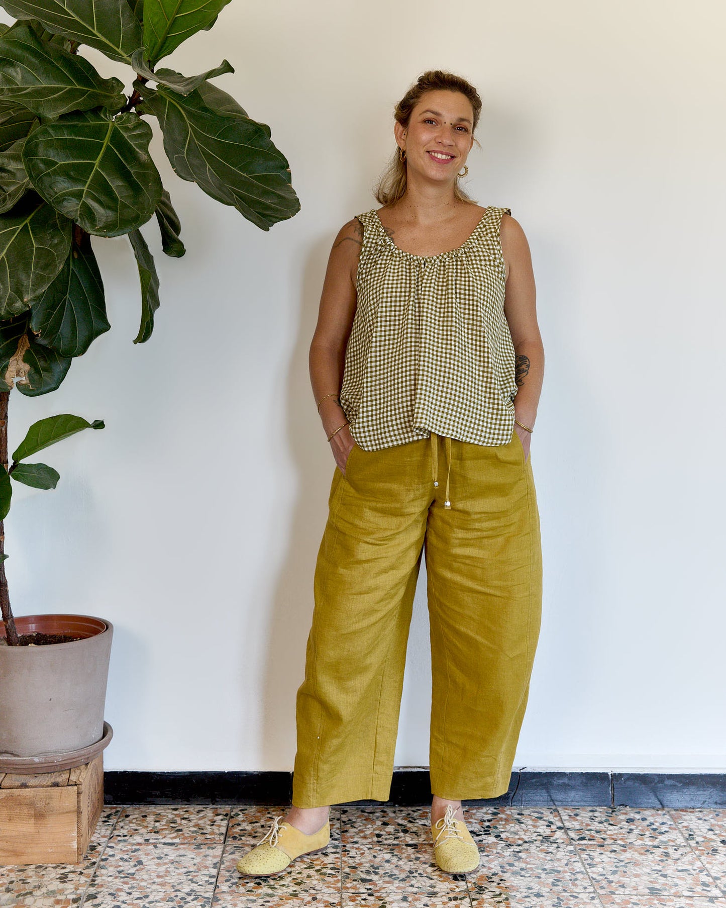Mainà denim trousers in dark blue