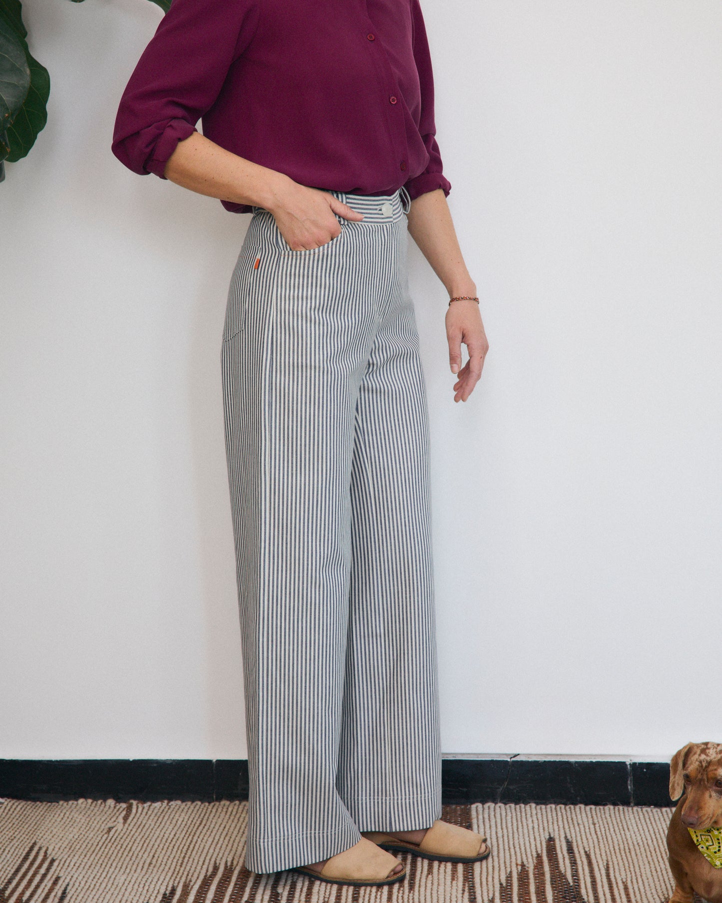 Mainà denim trousers in dark blue