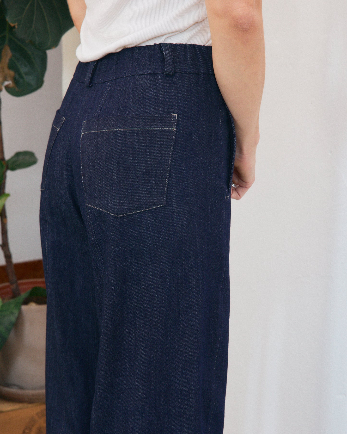 Mainà denim trousers in dark blue