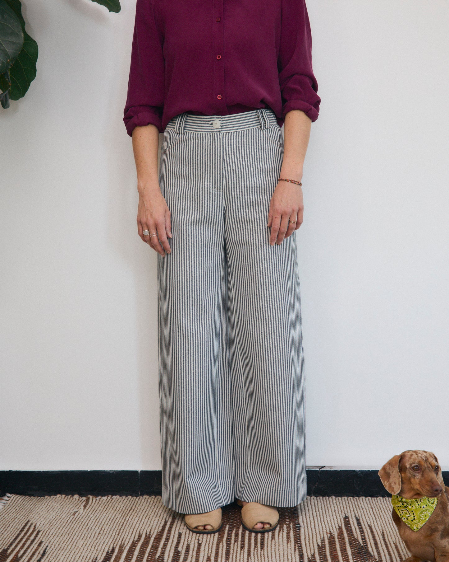 Mainà denim trousers in dark blue