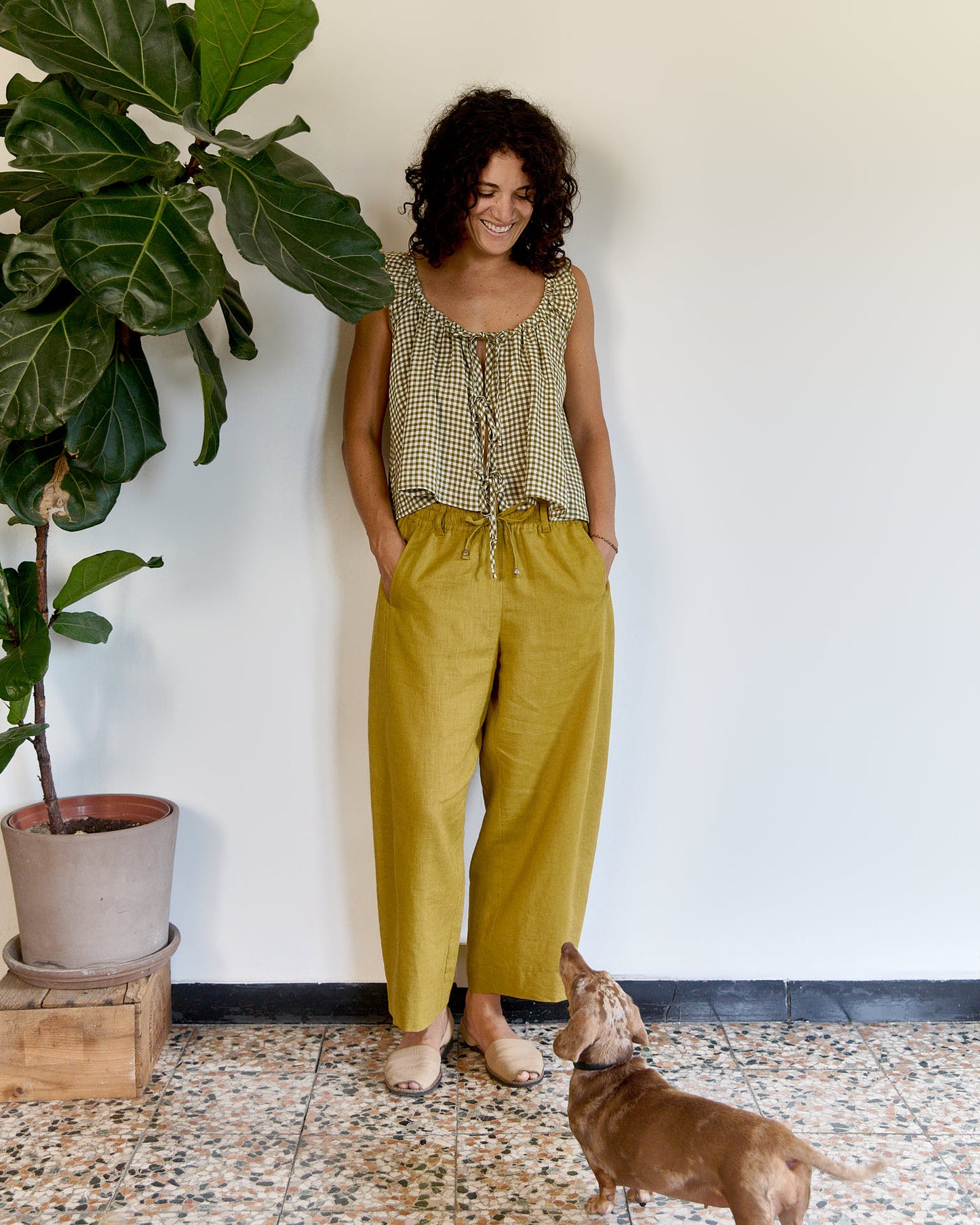 Mainà denim trousers in dark blue