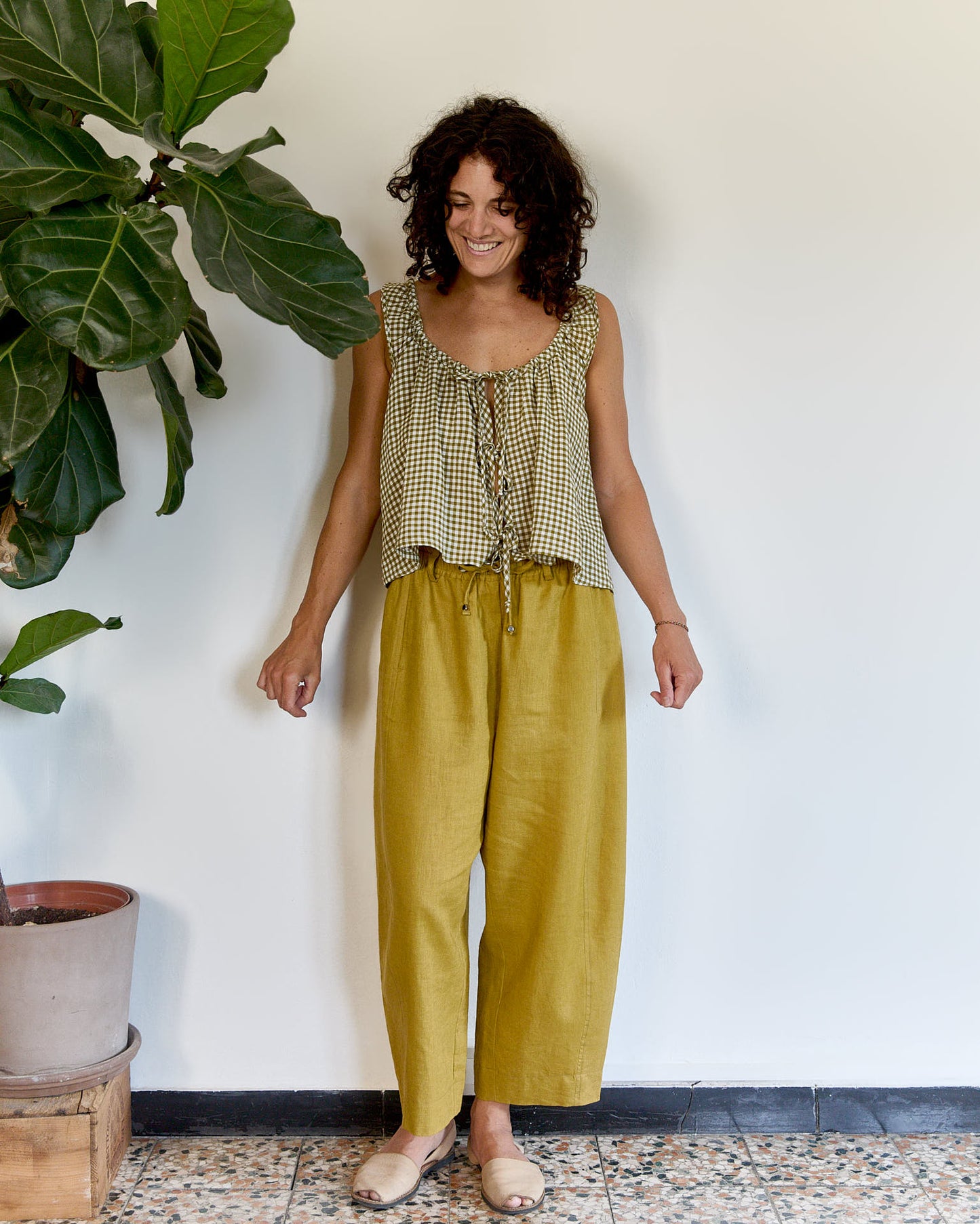 Mainà denim trousers in dark blue