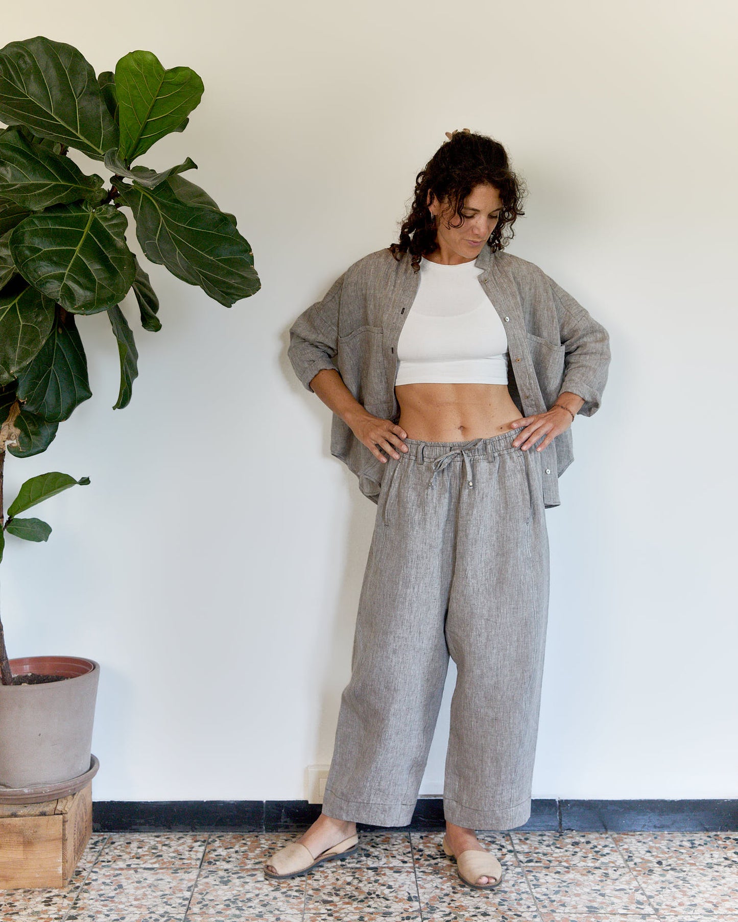Mainà denim trousers in dark blue