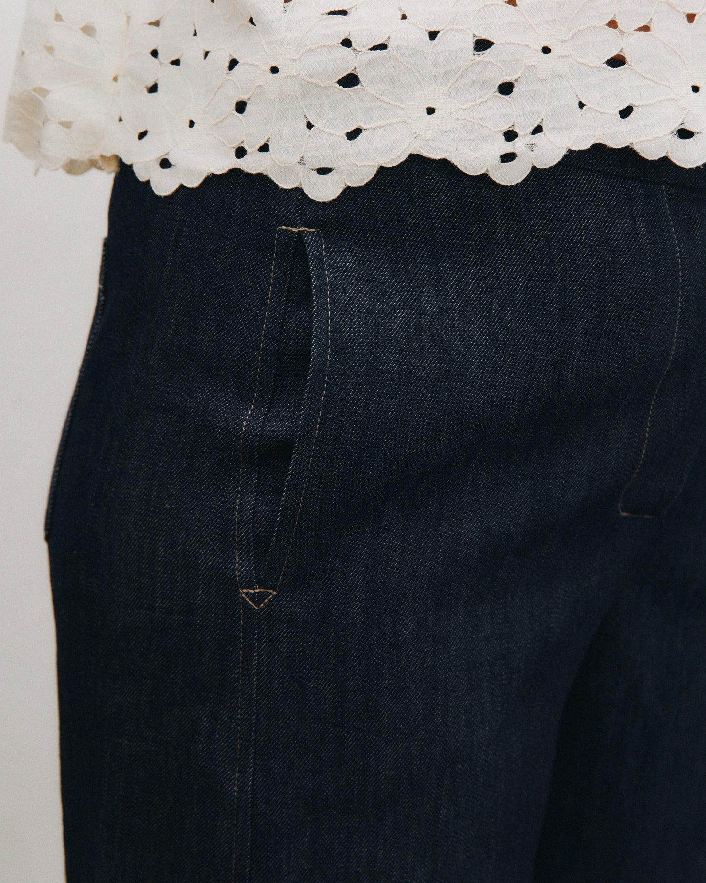 Mainà denim trousers in dark blue