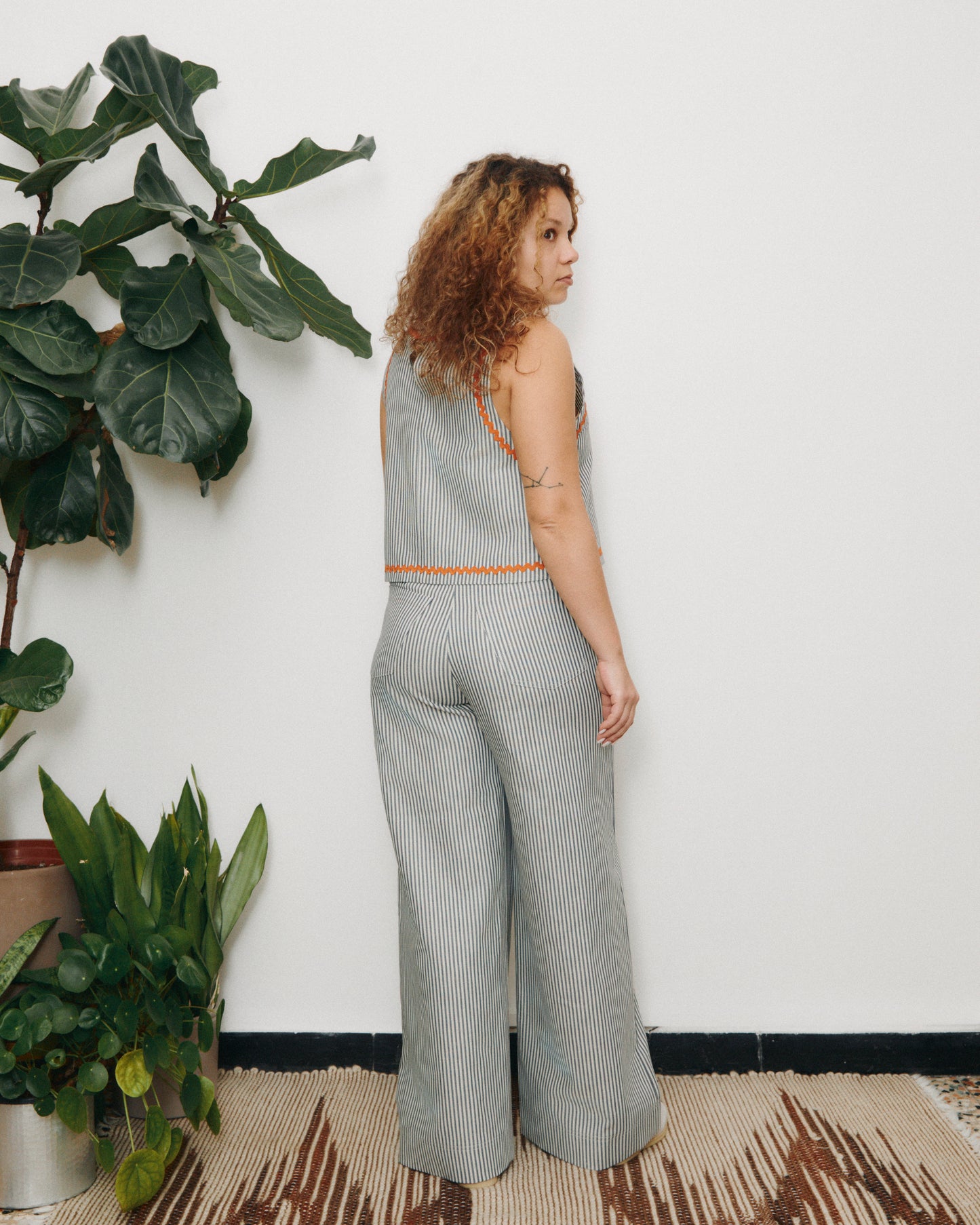 Mainà denim trousers in dark blue