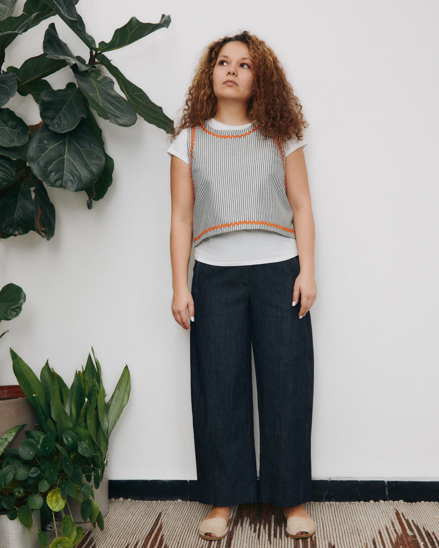 Mainà denim trousers in dark blue
