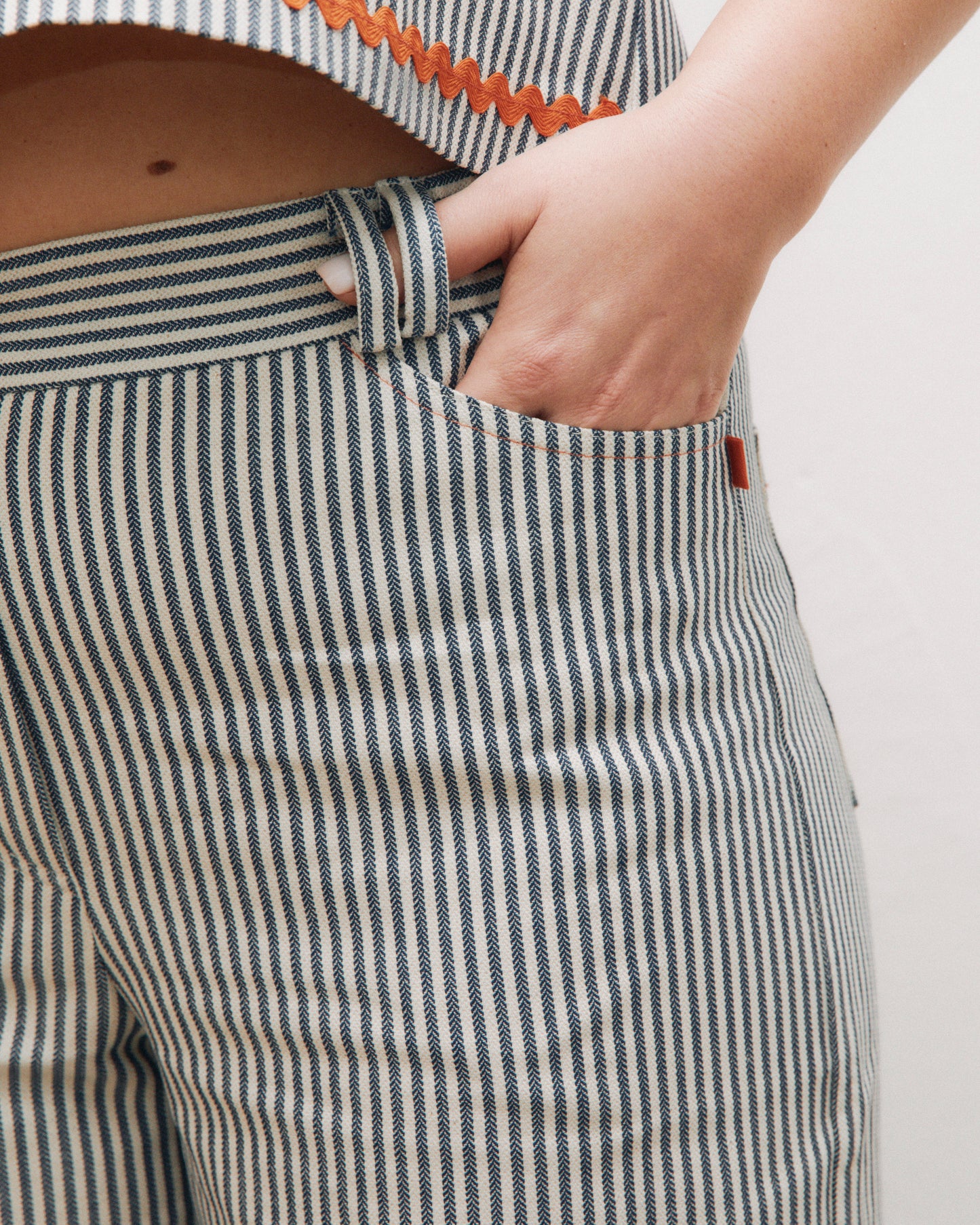 Mainà denim trousers in dark blue