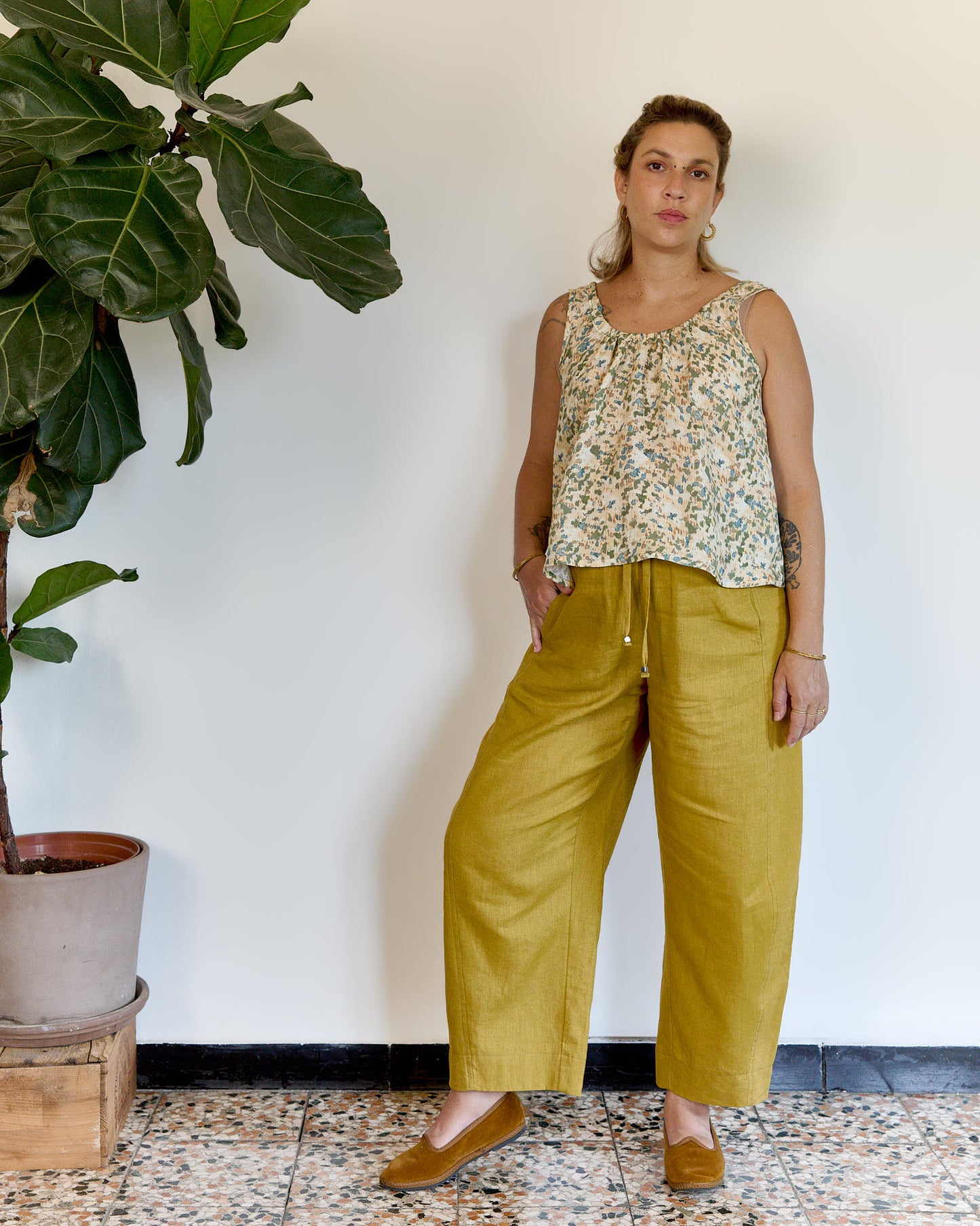 Mainà denim trousers in dark blue