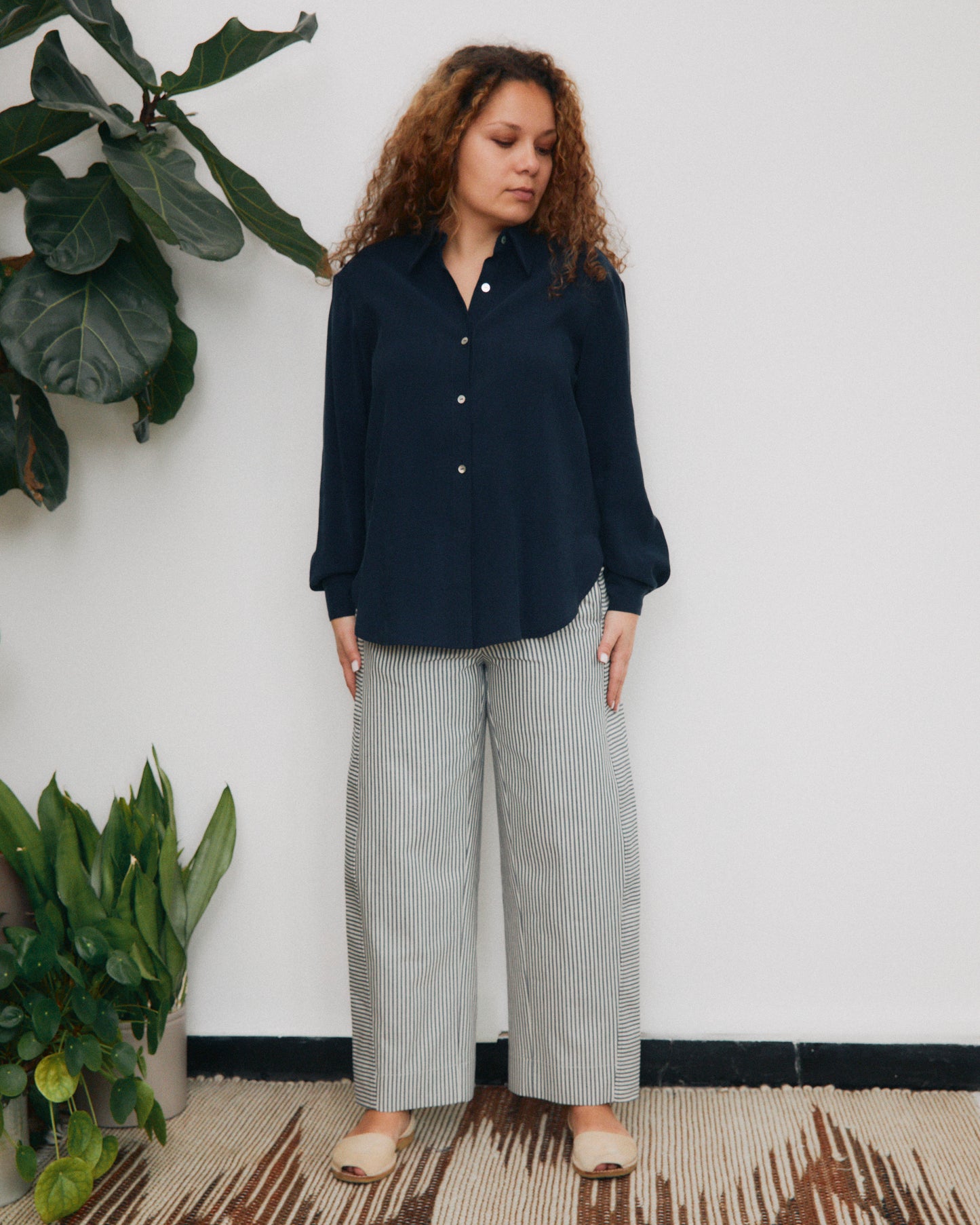 Mainà denim trousers in dark blue