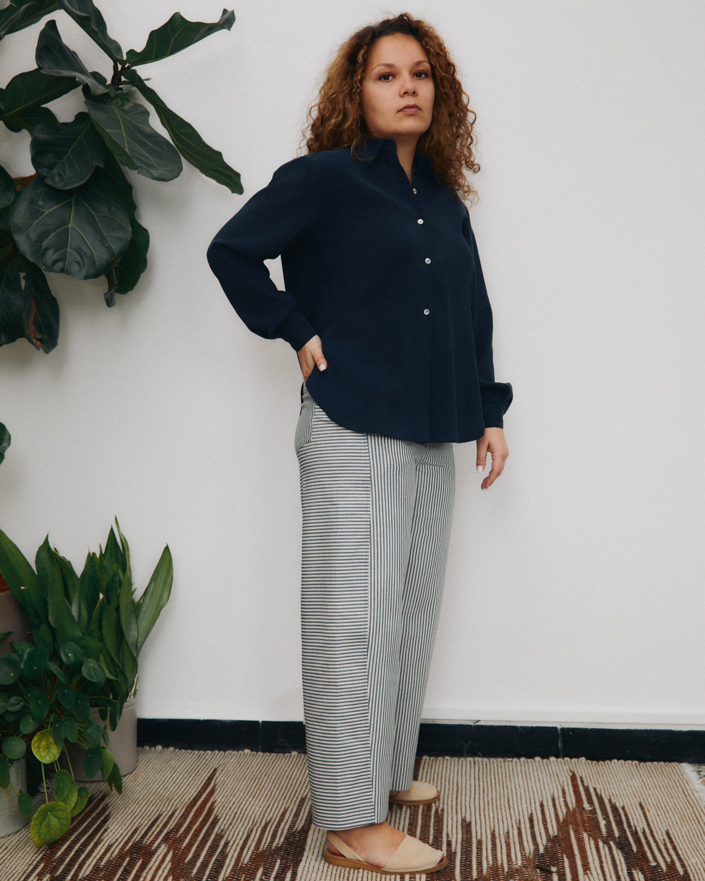 Mainà denim trousers in dark blue