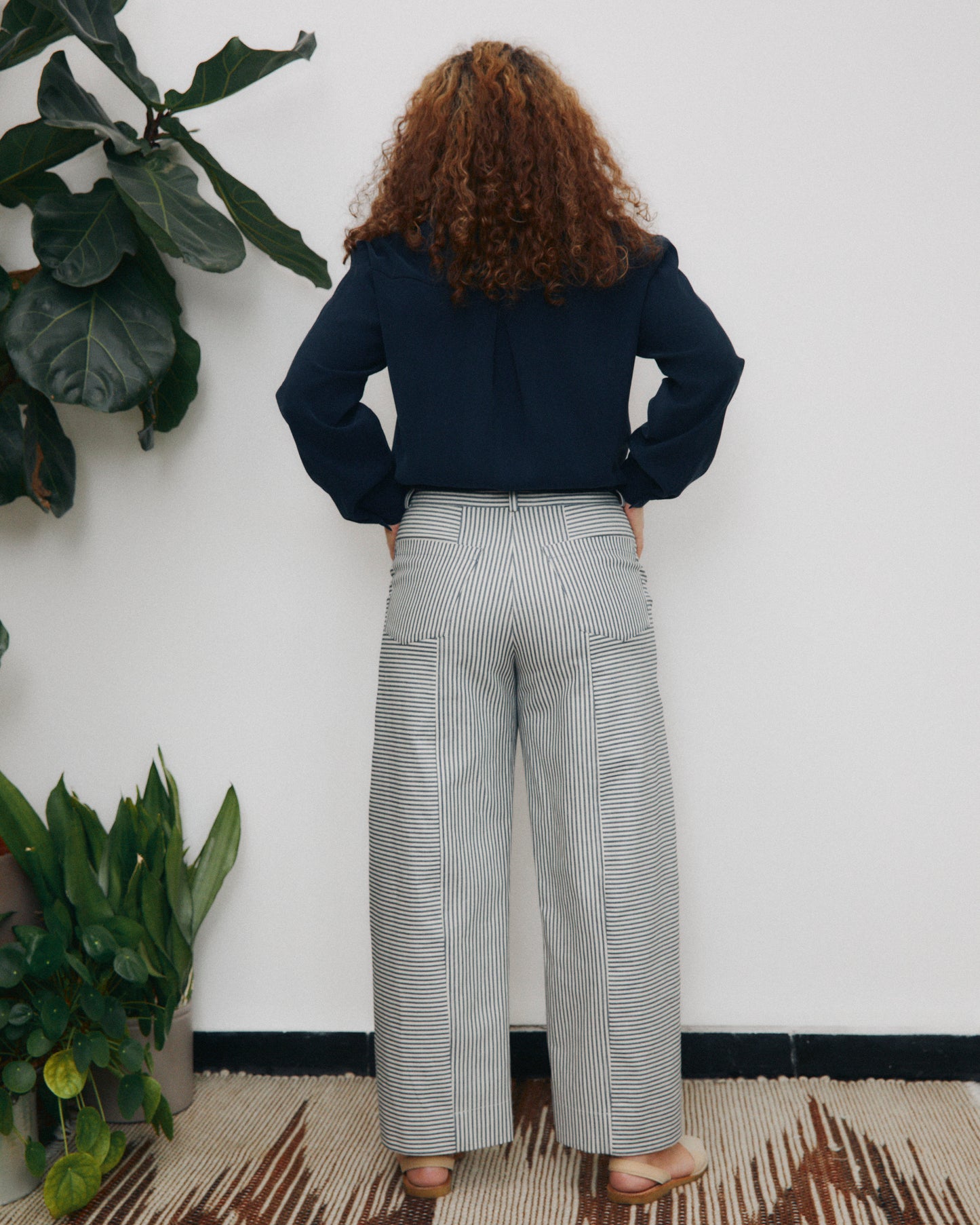 Mainà denim trousers in dark blue