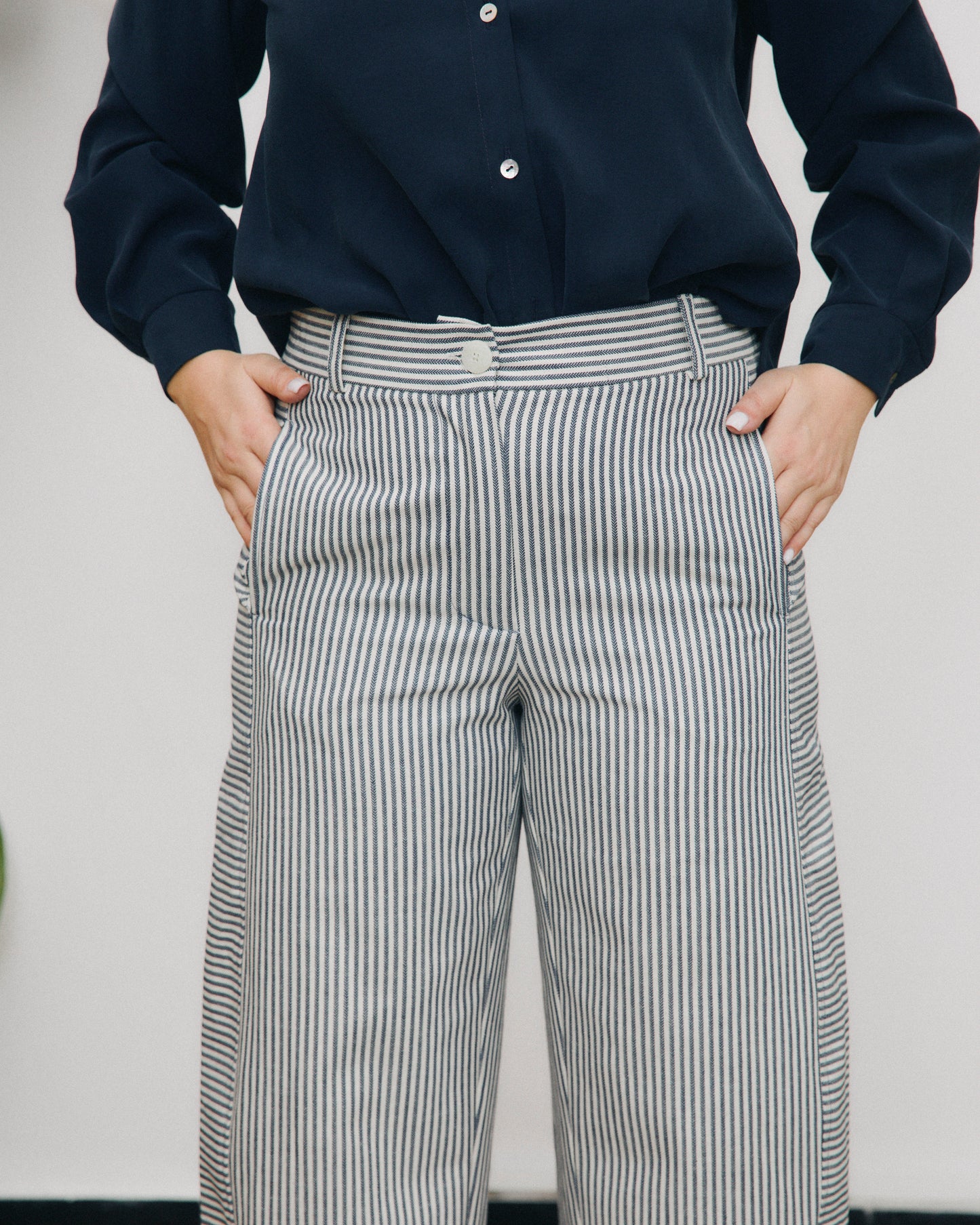 Mainà denim trousers in dark blue