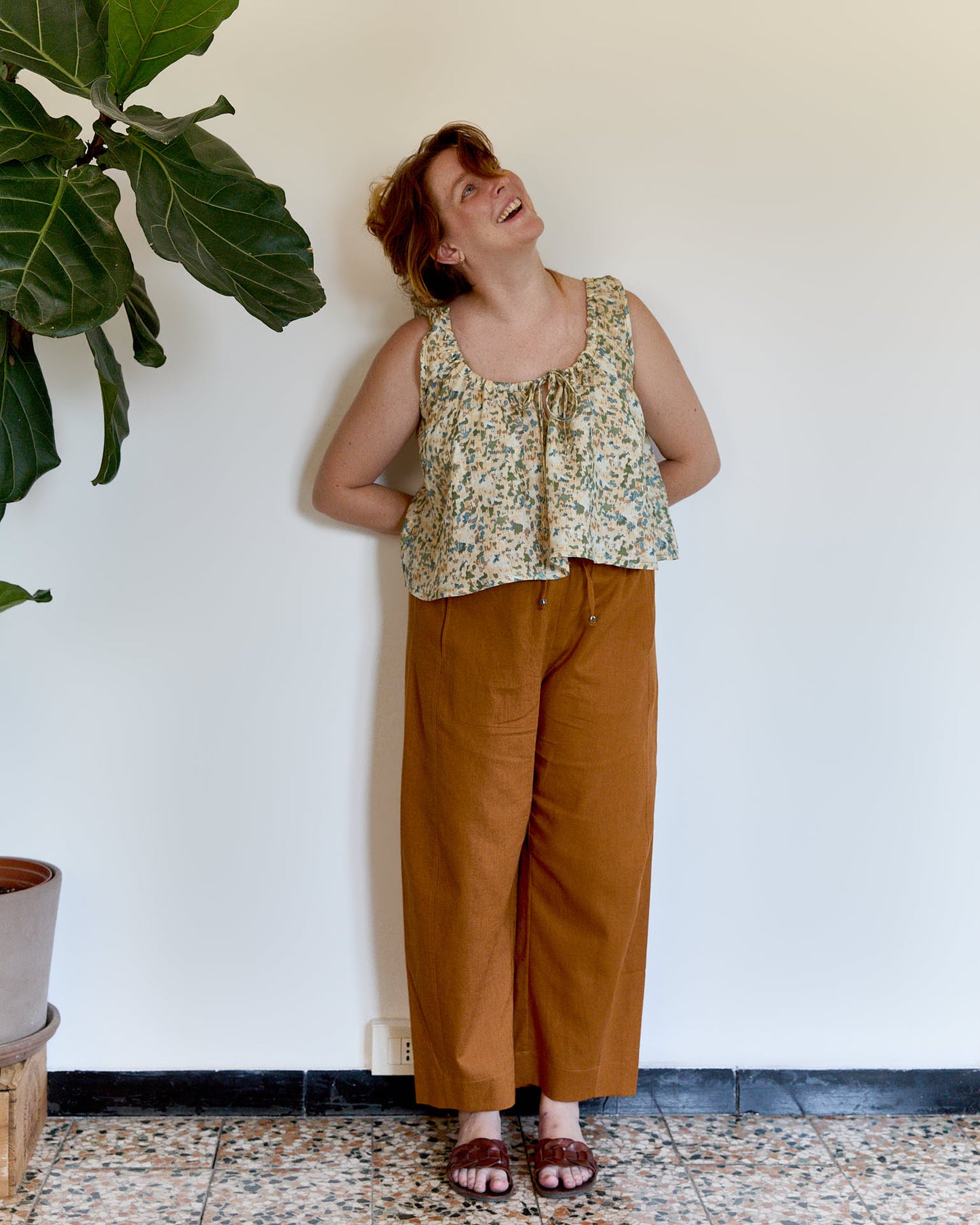 Mainà denim trousers in dark blue