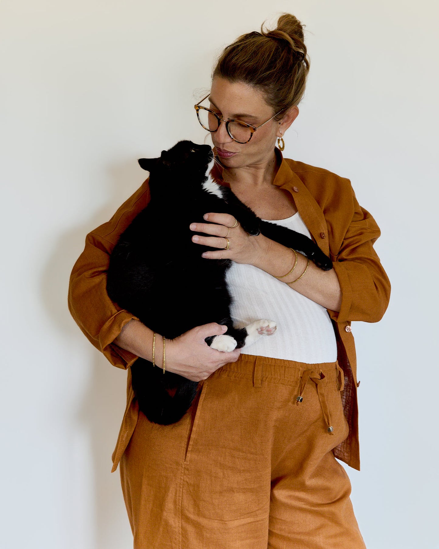 Mainà denim trousers in dark blue