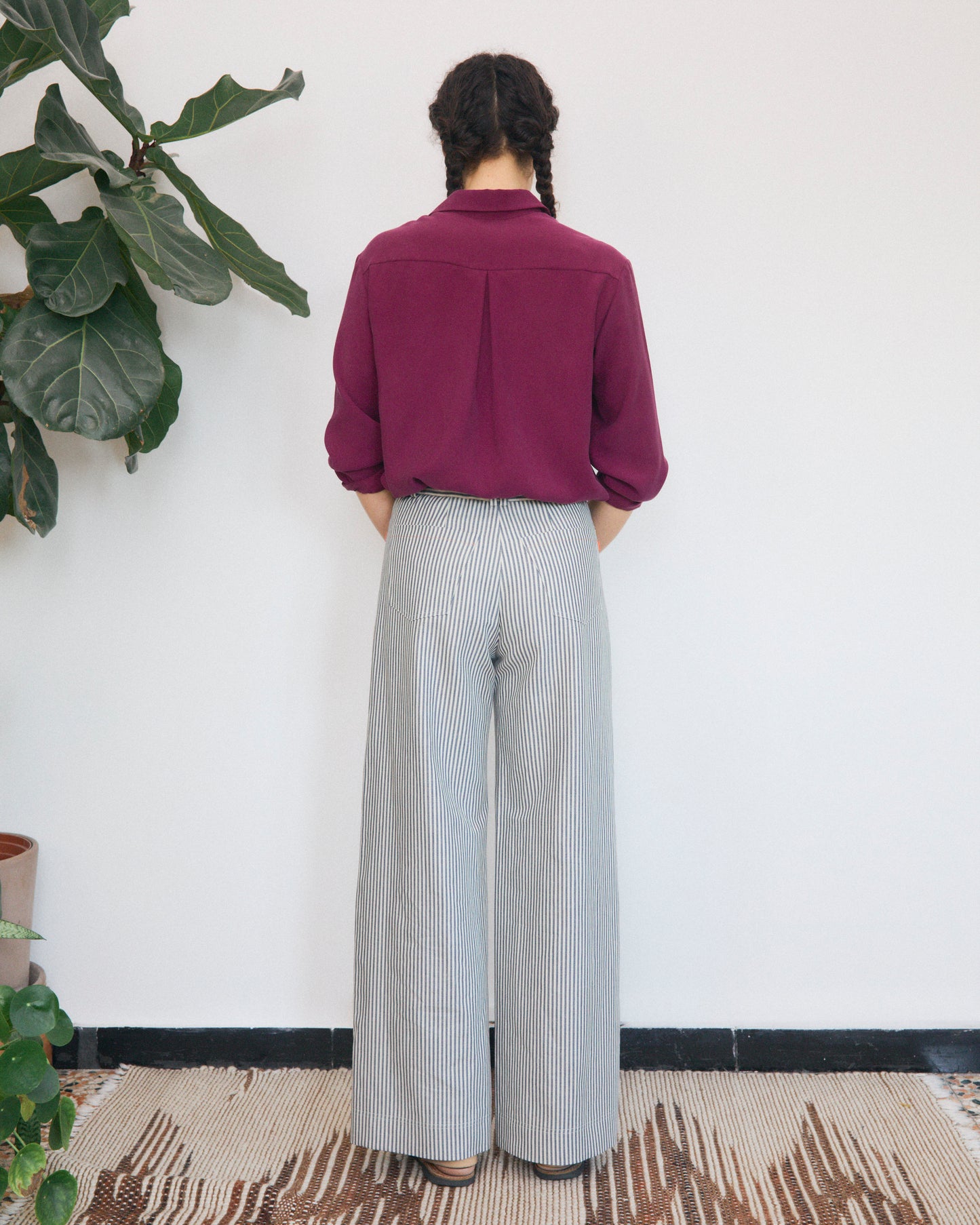 Aiga Viscose Shirt in Raspberry Plum