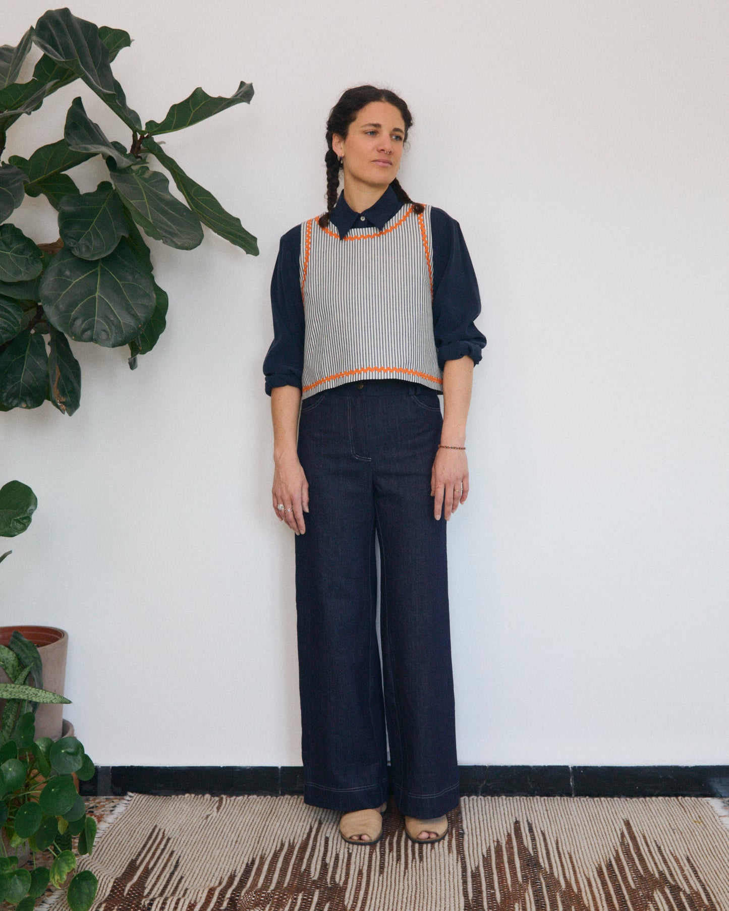 Pecìn Wool Vest in Cloud Grey