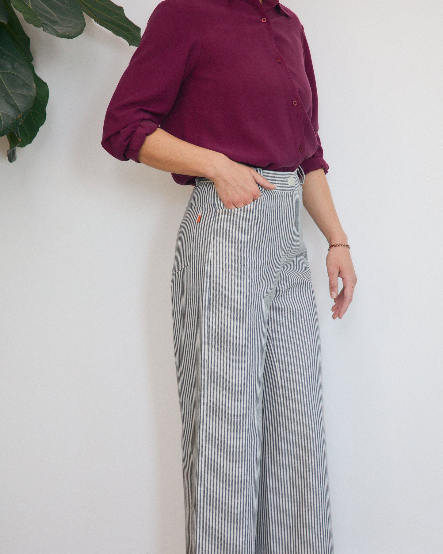 Mainà denim trousers in dark blue