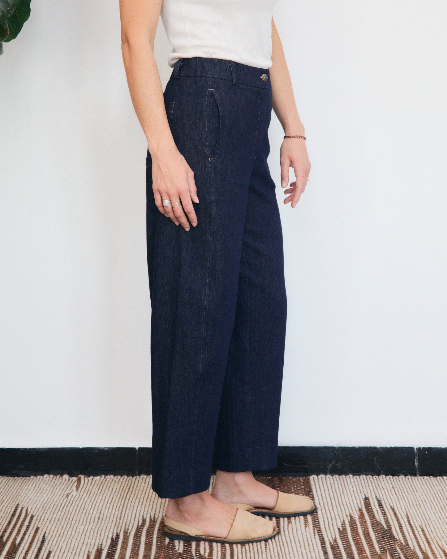 Mainà denim trousers in dark blue
