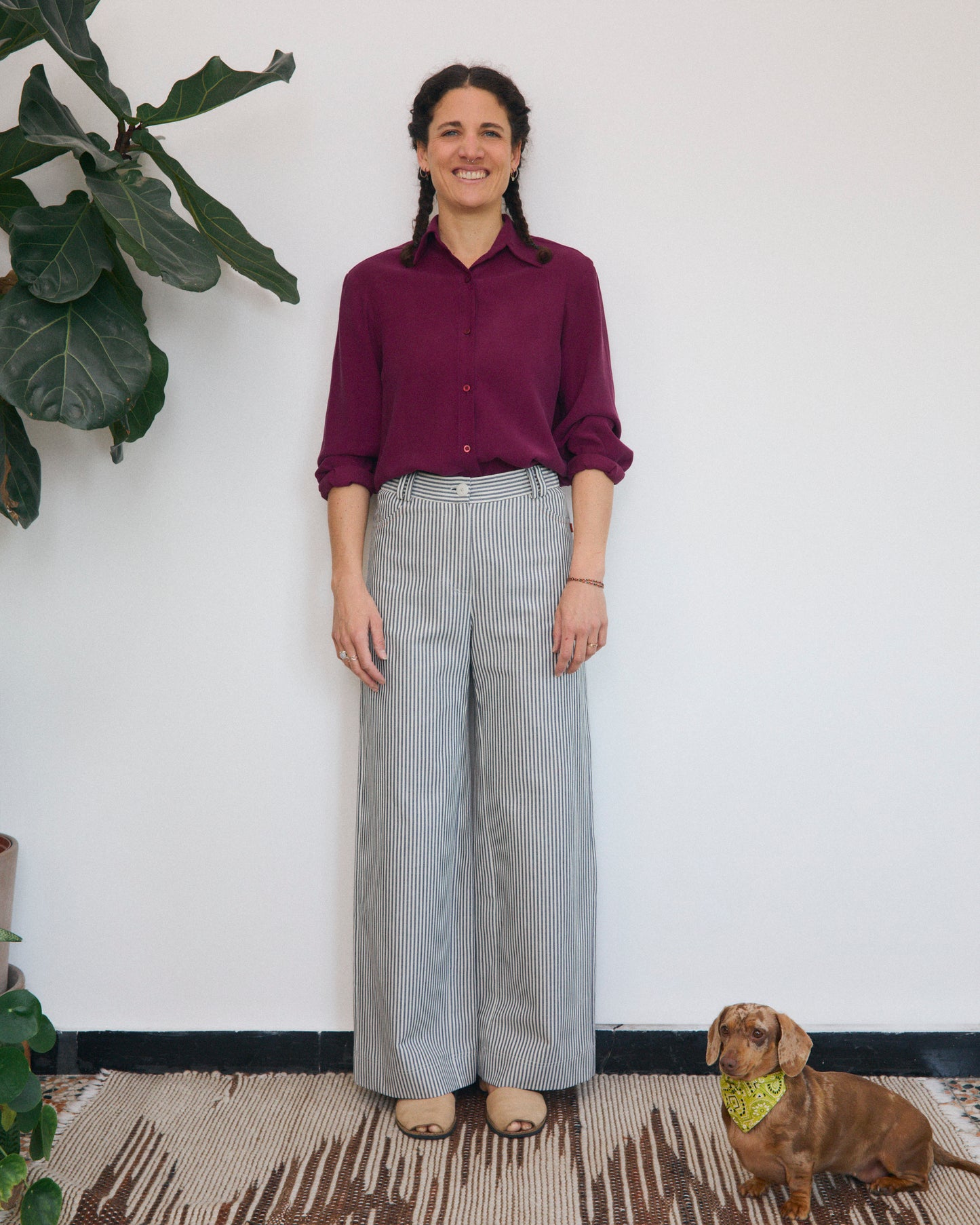 Aiga Viscose Shirt in Raspberry Plum