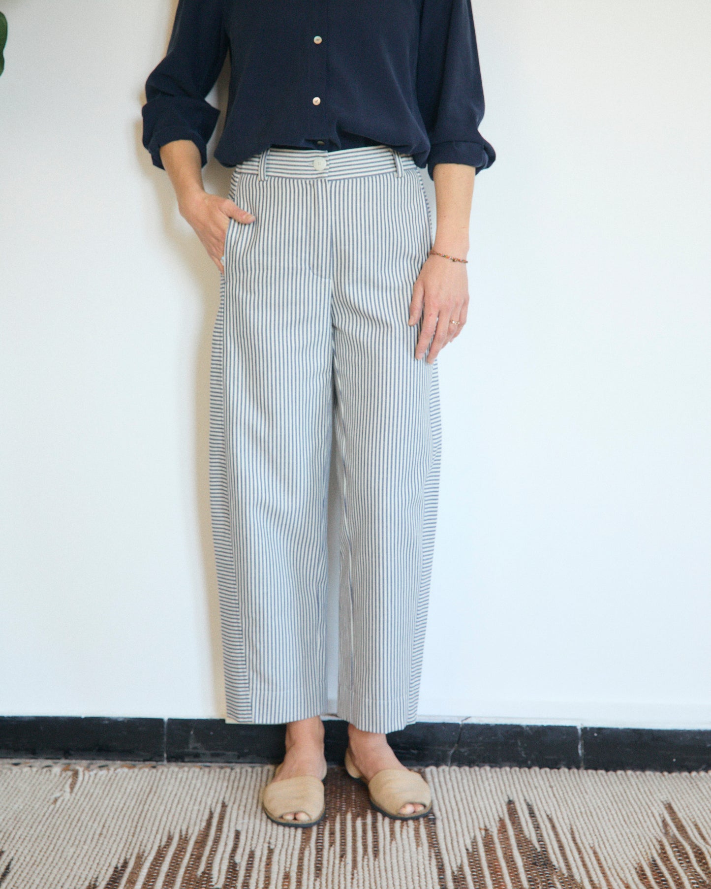 Mainà denim trousers in dark blue