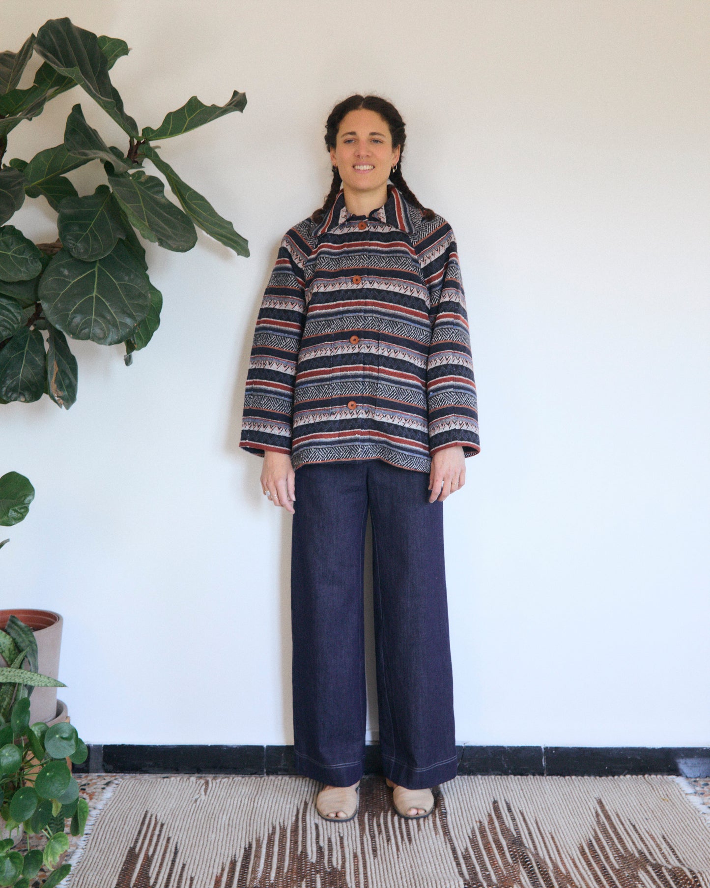 Mainà denim trousers in dark blue