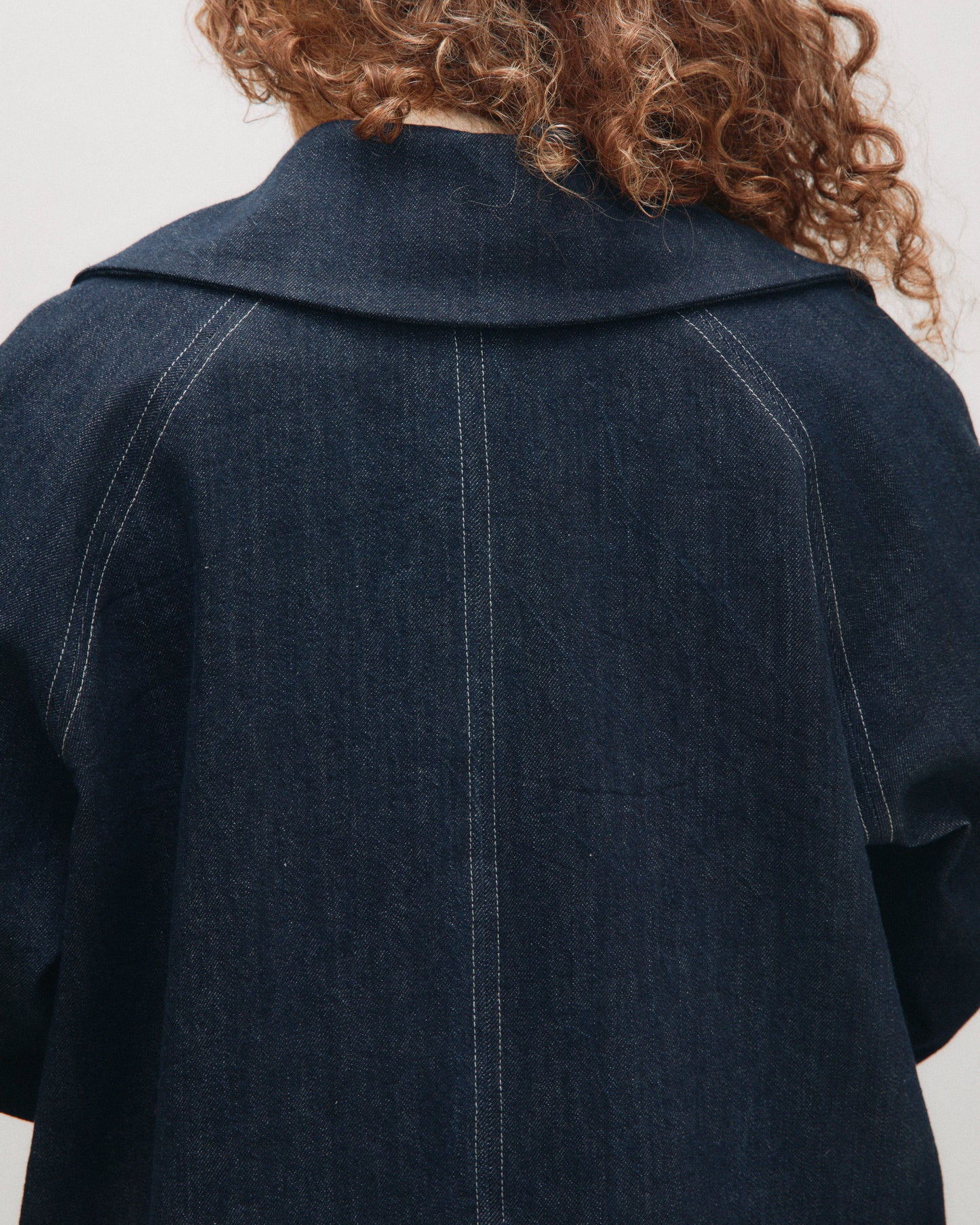 Gaia jacket lined in herringbone wool
