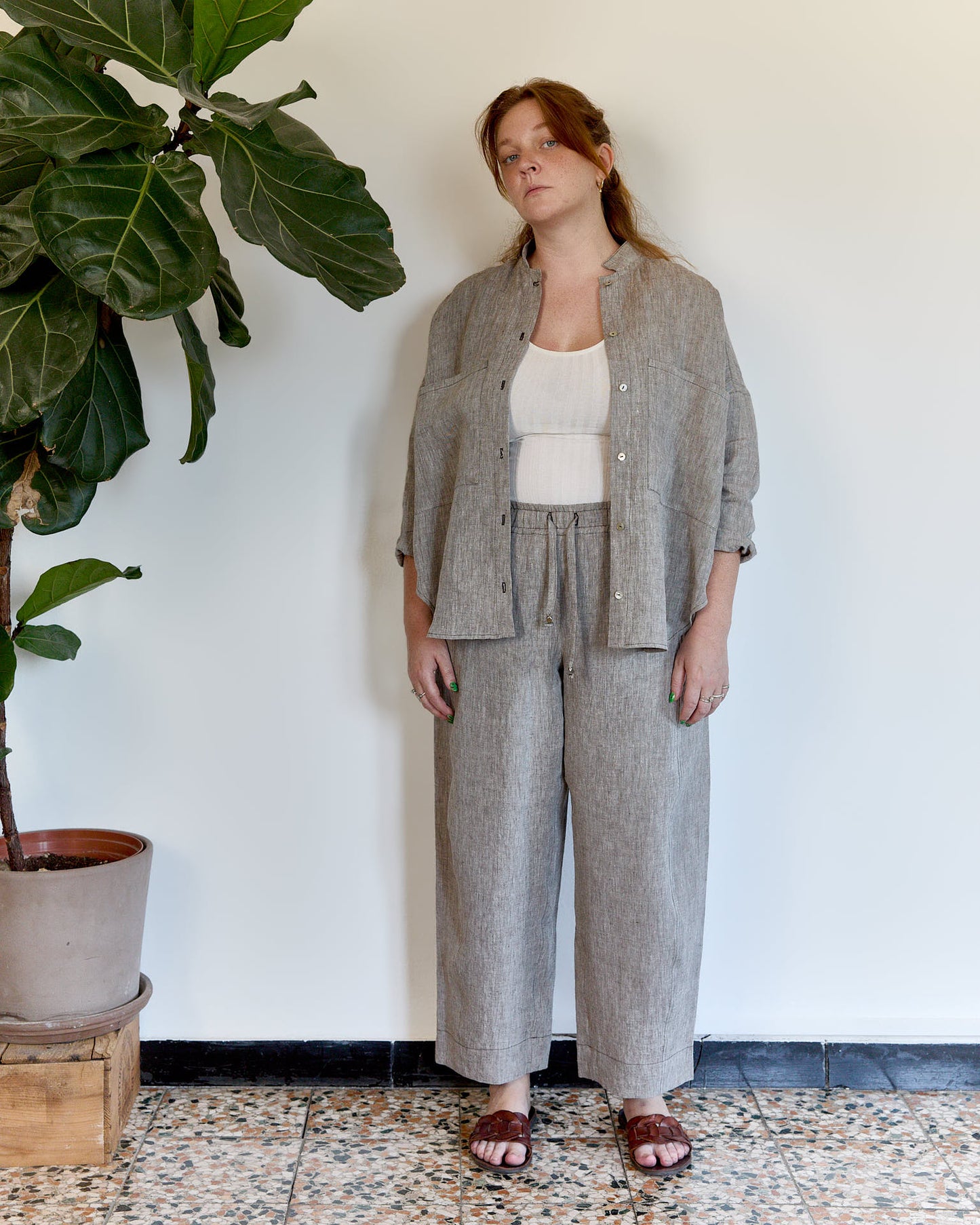 Mainà denim trousers in dark blue