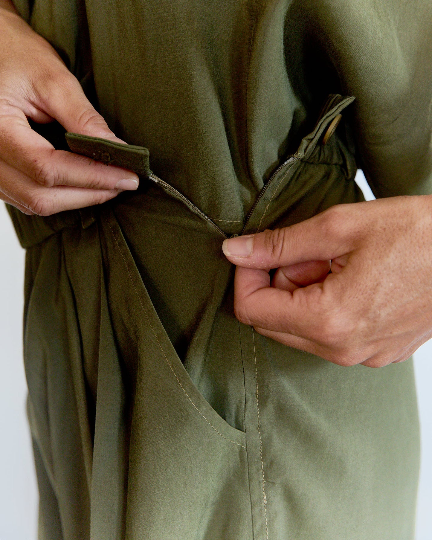 Peach Pink Viscose Shorts