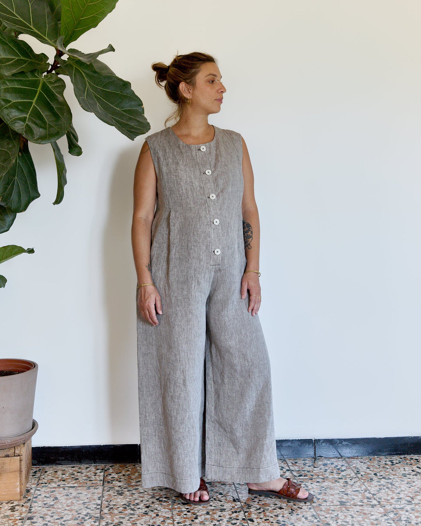 Mainà denim trousers in dark blue