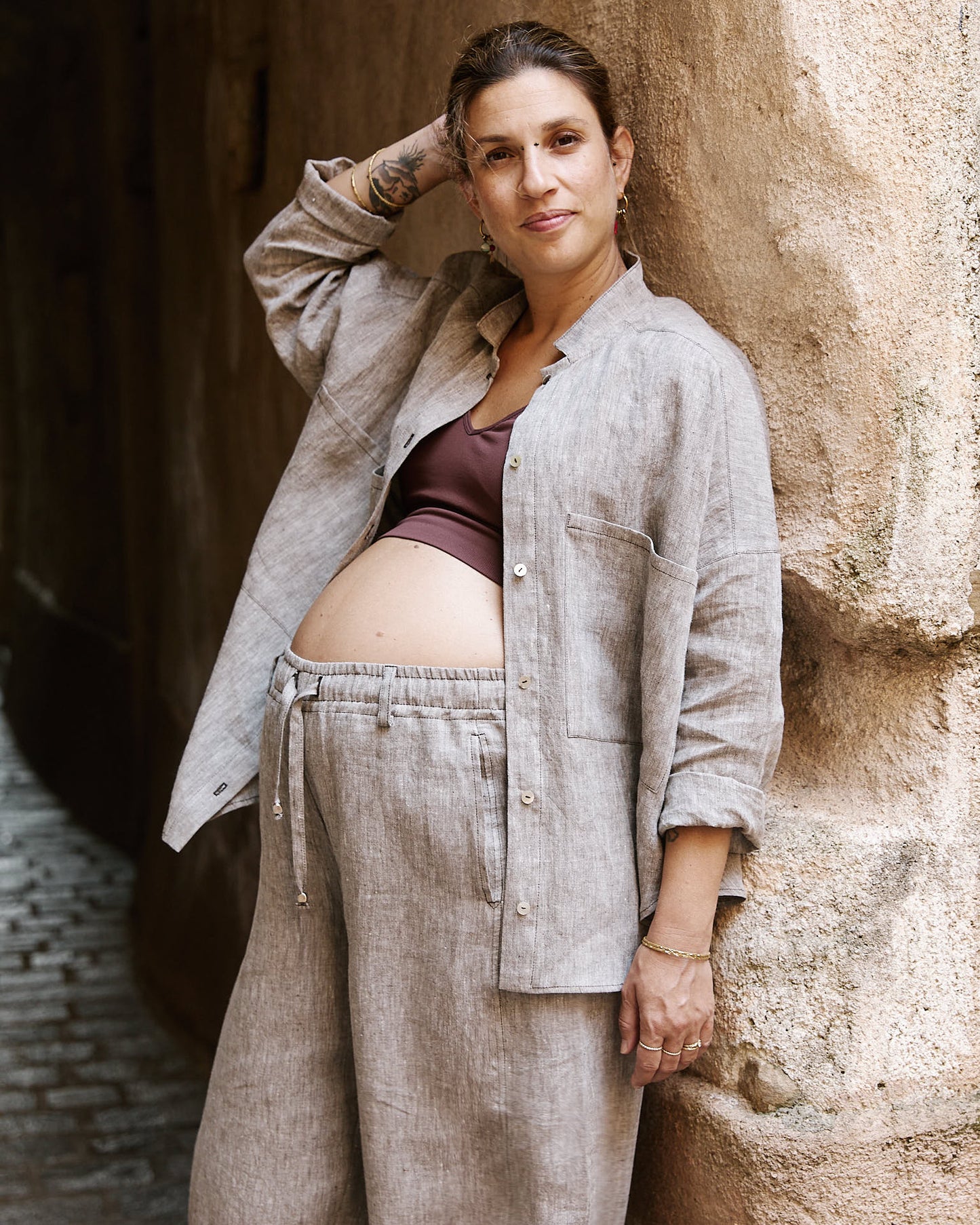 Mainà denim trousers in dark blue